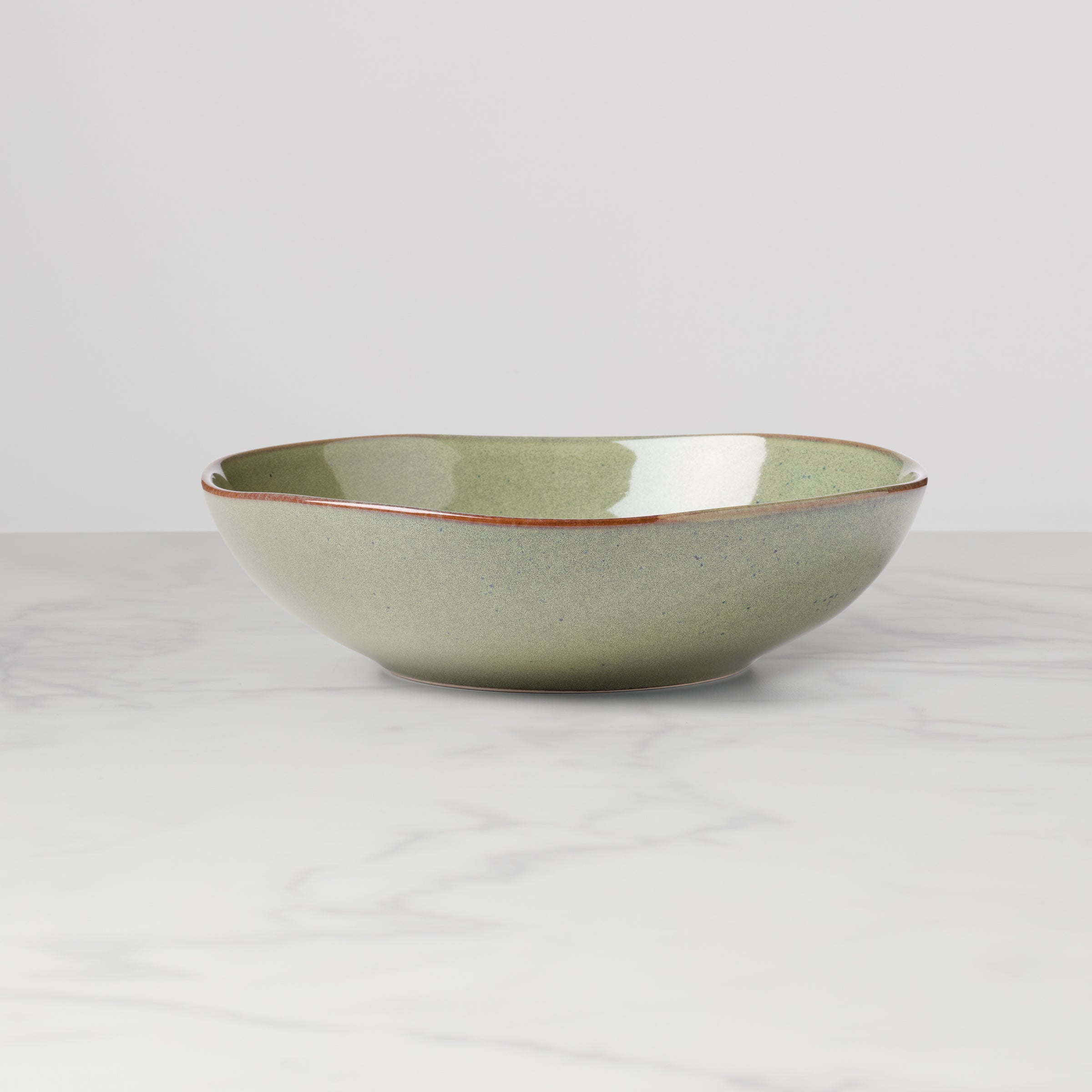 Organic Green 2-Piece Serving Set | Dishwasher & Microwave Safe Stoneware