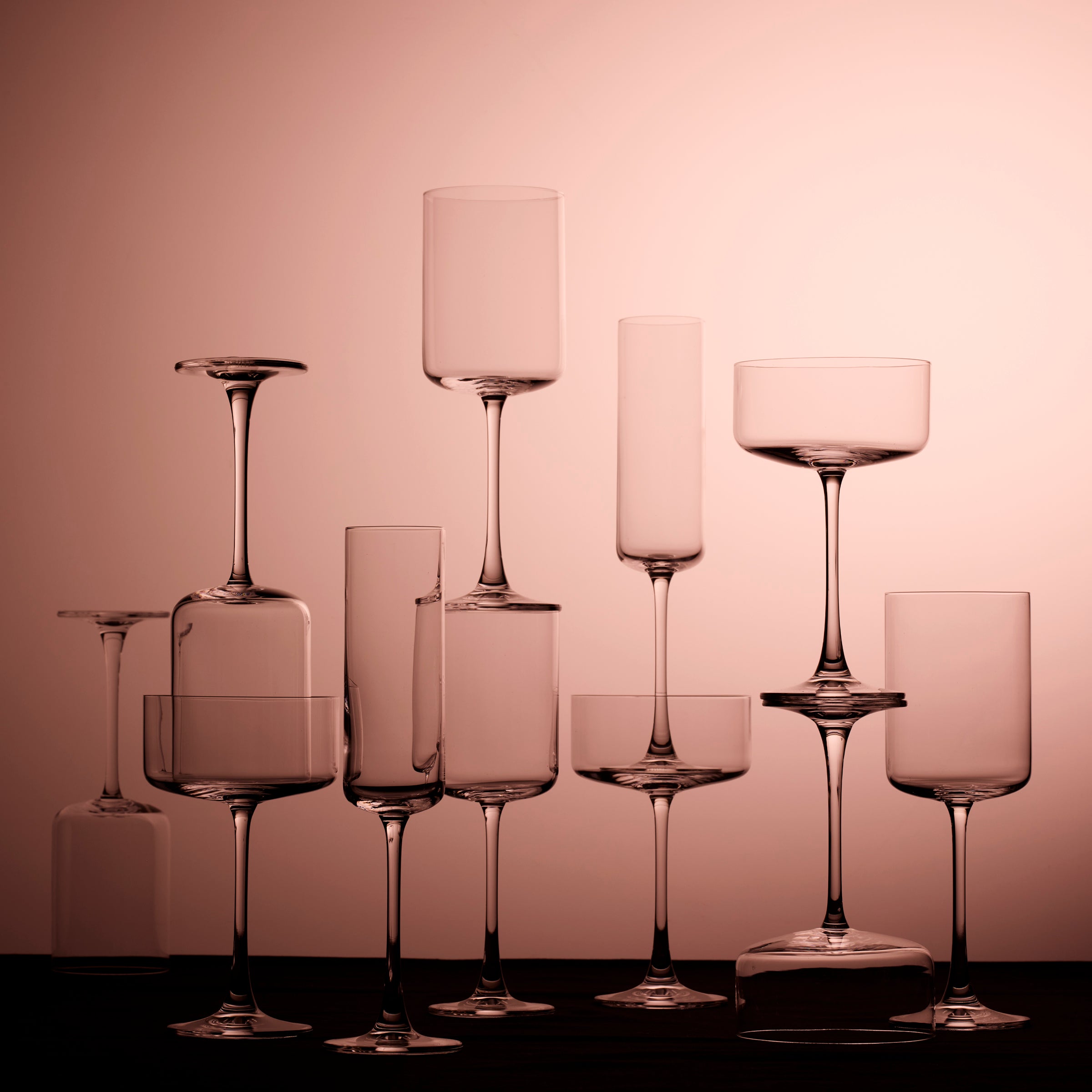 White Wine Glasses Set of 6 - Straight Design | Tuscany Classics