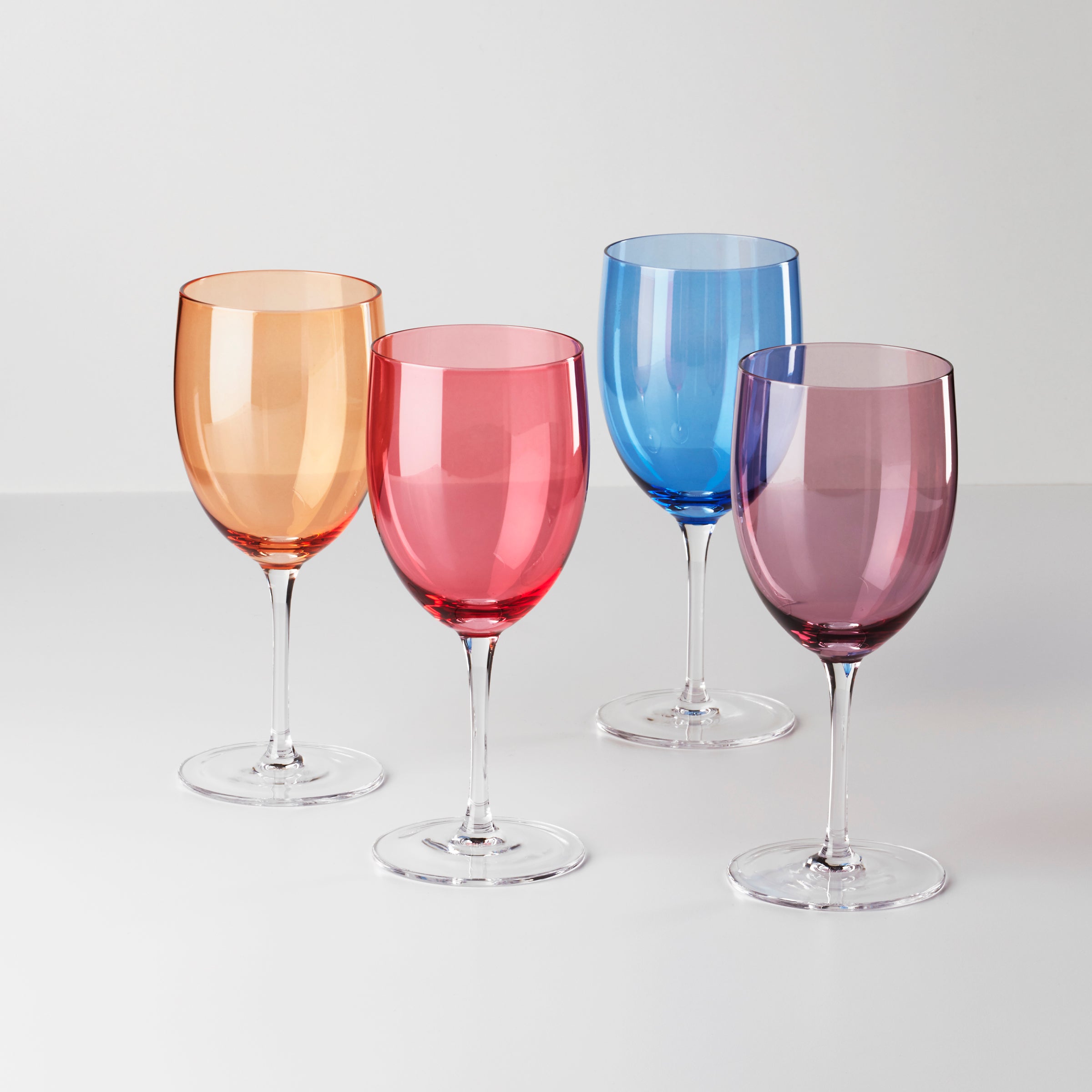 Colorful Wine Glass Set of 4 for Entertaining | True Colors