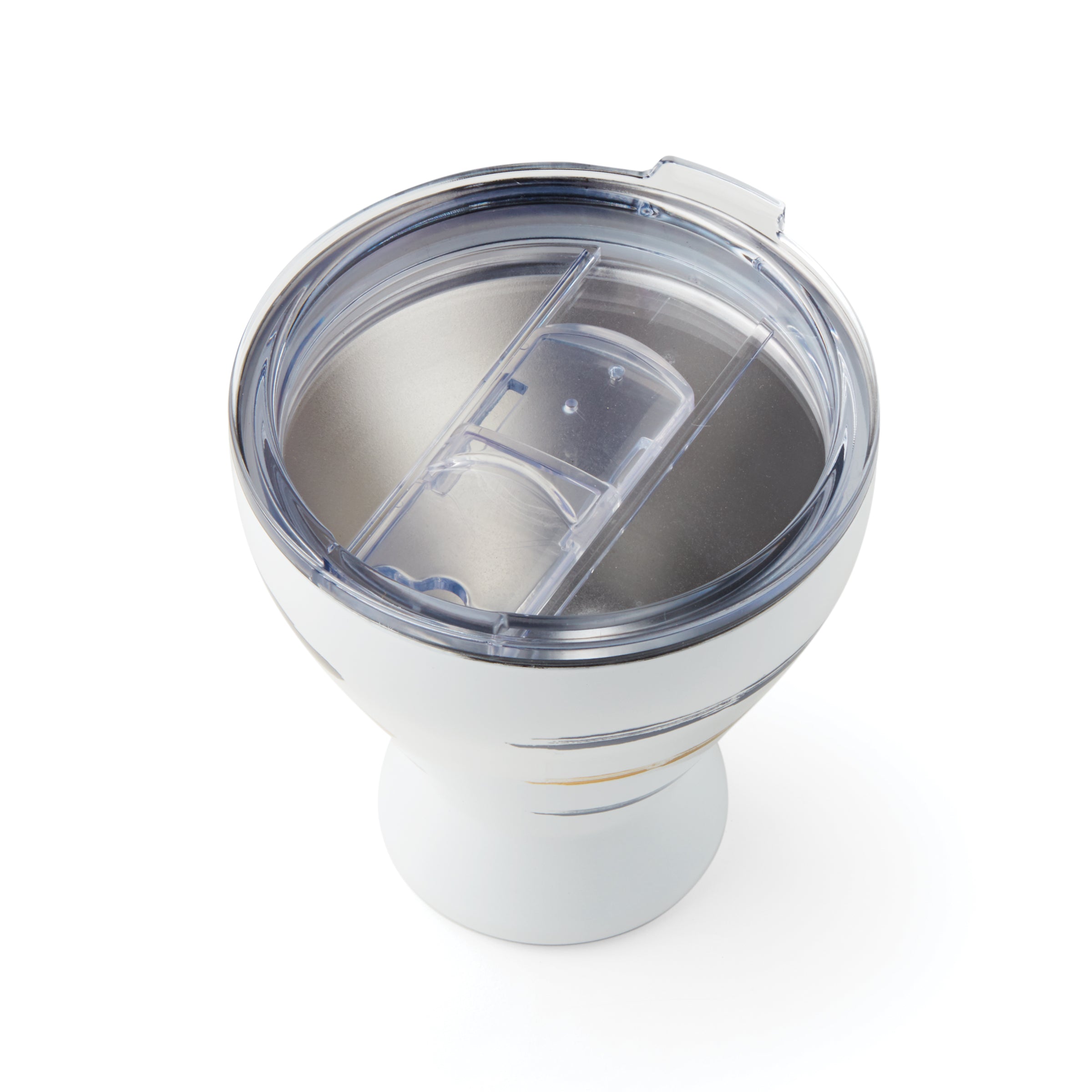 Insulated Stainless Steel Cocktail Tumbler with Blue Bay Stripe | Leakproof