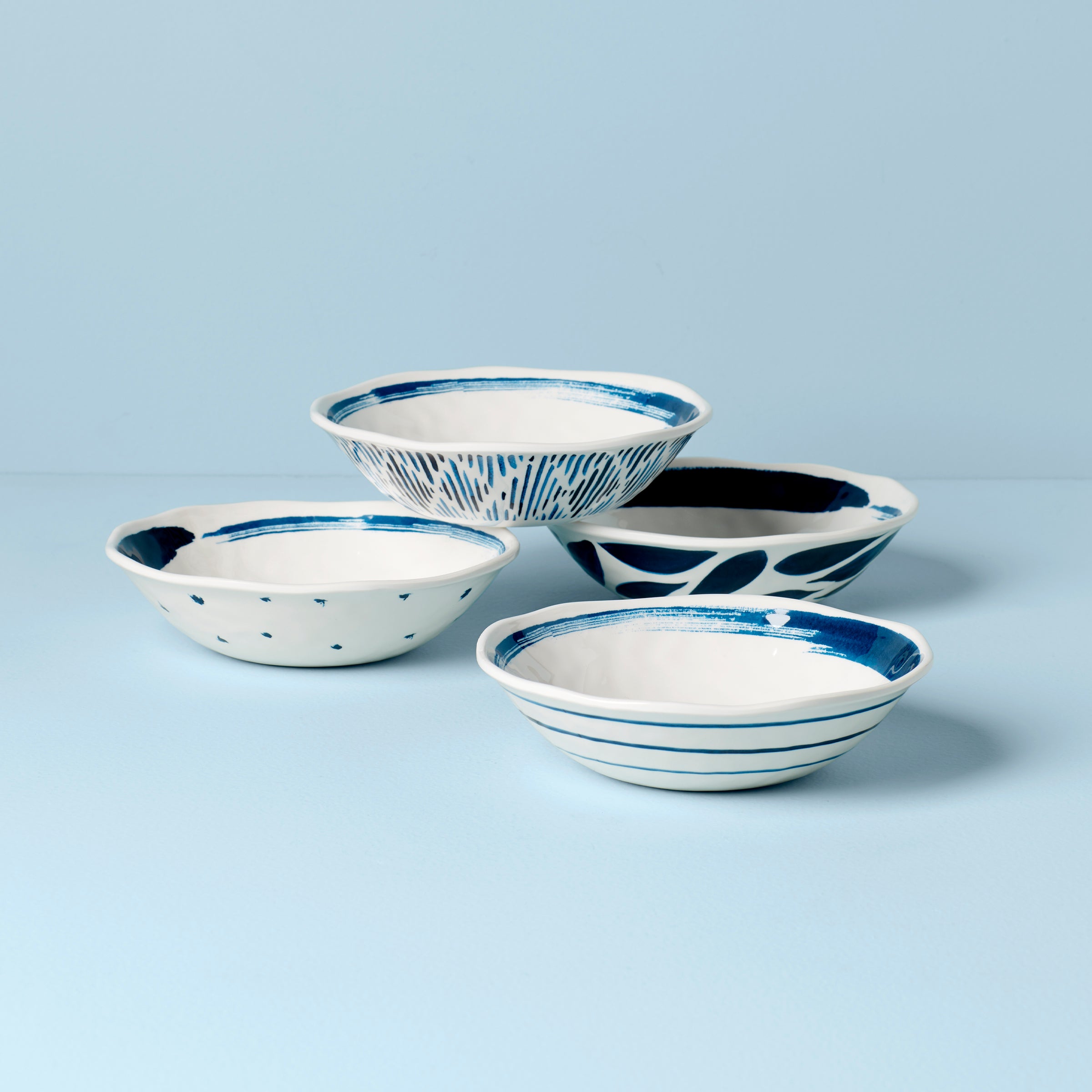 Melamine Bowls Set of 4 for Everyday Use | Blue Bay