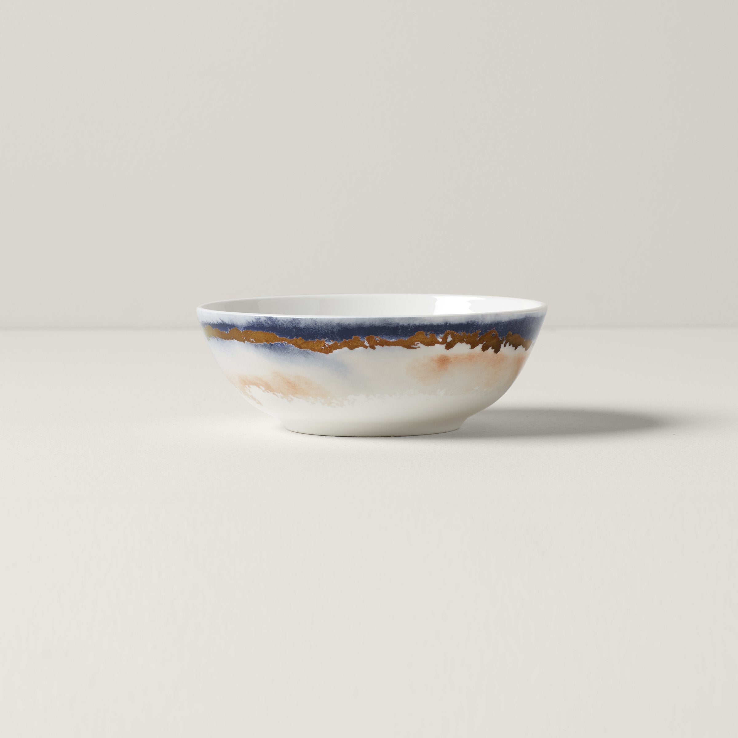 Watercolor Summer Place Setting Bowl with Gold Details | Radiance Tableware