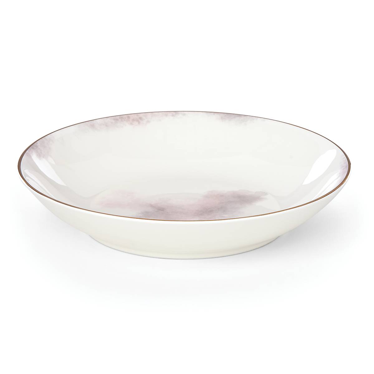 Ceramic Pasta Bowl with Gold Accents | Trianna Salaria