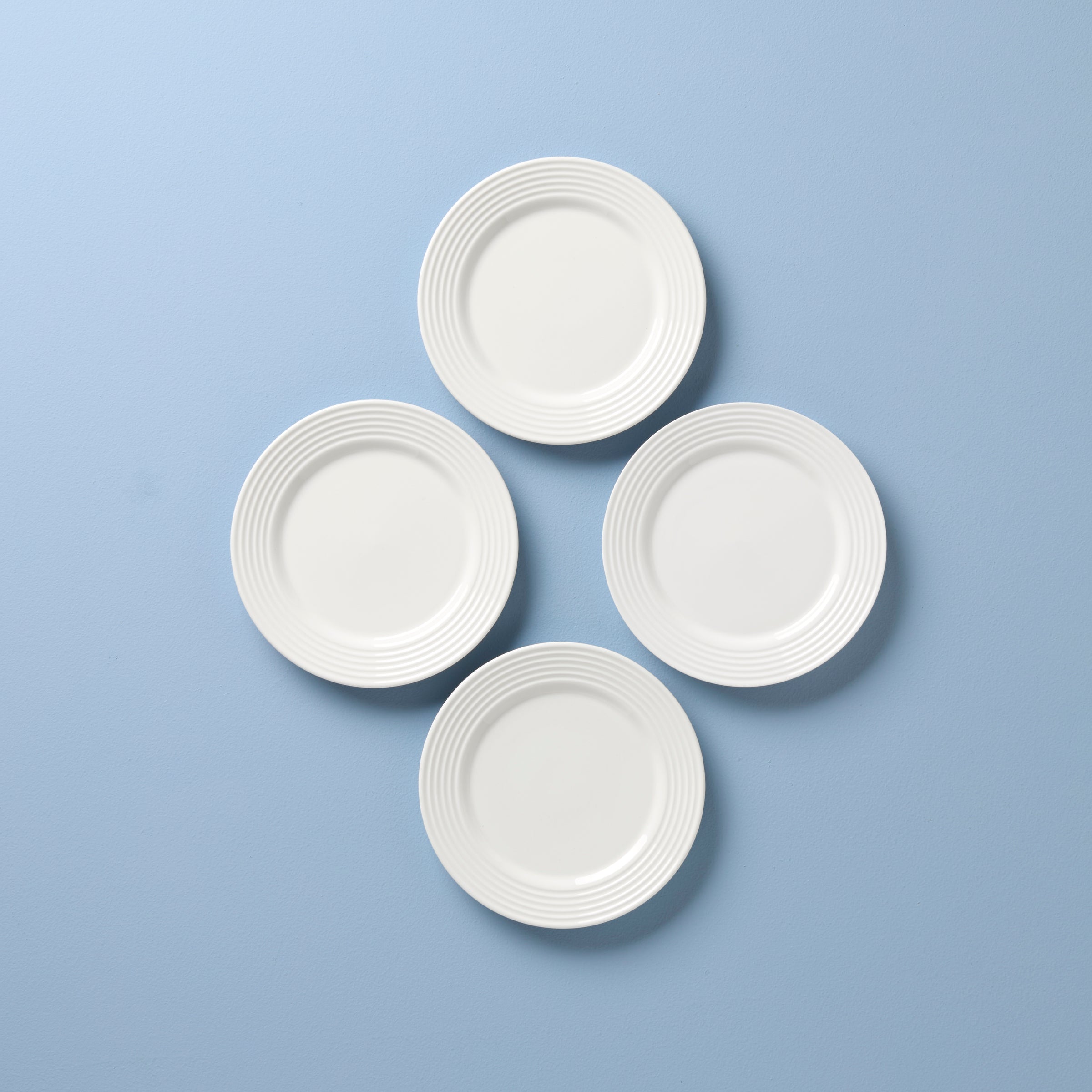 Porcelain Dessert Plates Set of 4 - Dishwasher & Microwave Safe | Tin Can Alley