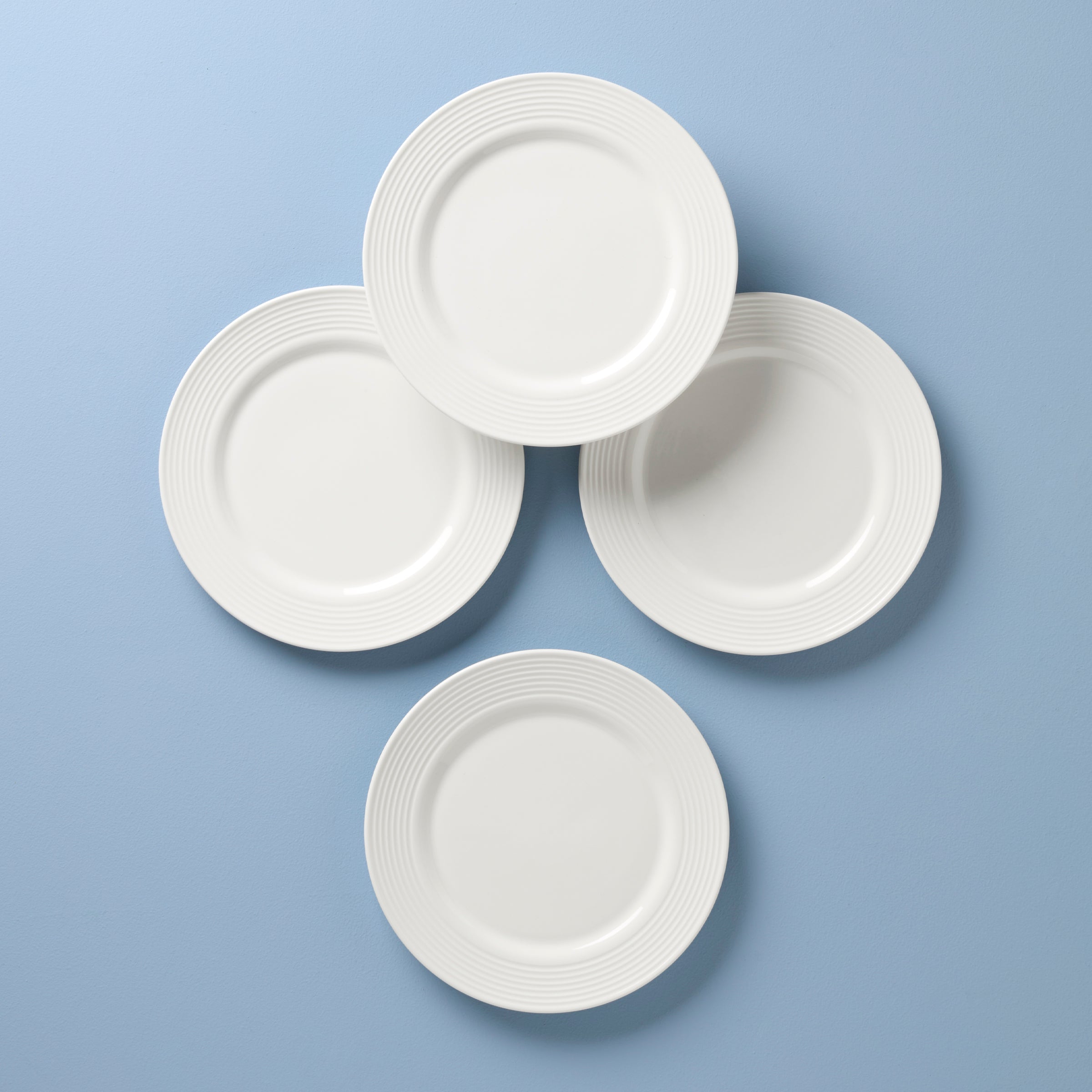 Porcelain Accent Plates Set of 4 - Dishwasher & Microwave Safe | Tin Can Alley