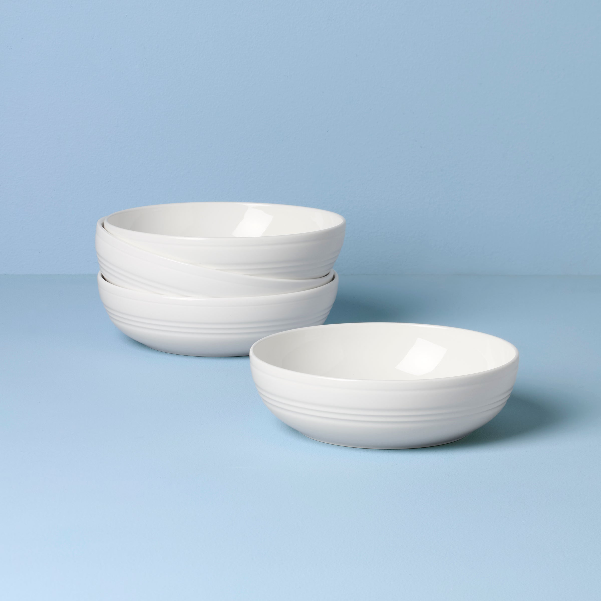 Porcelain Bowls with Tin Can Design - Set of 4 | Tin Can Alley