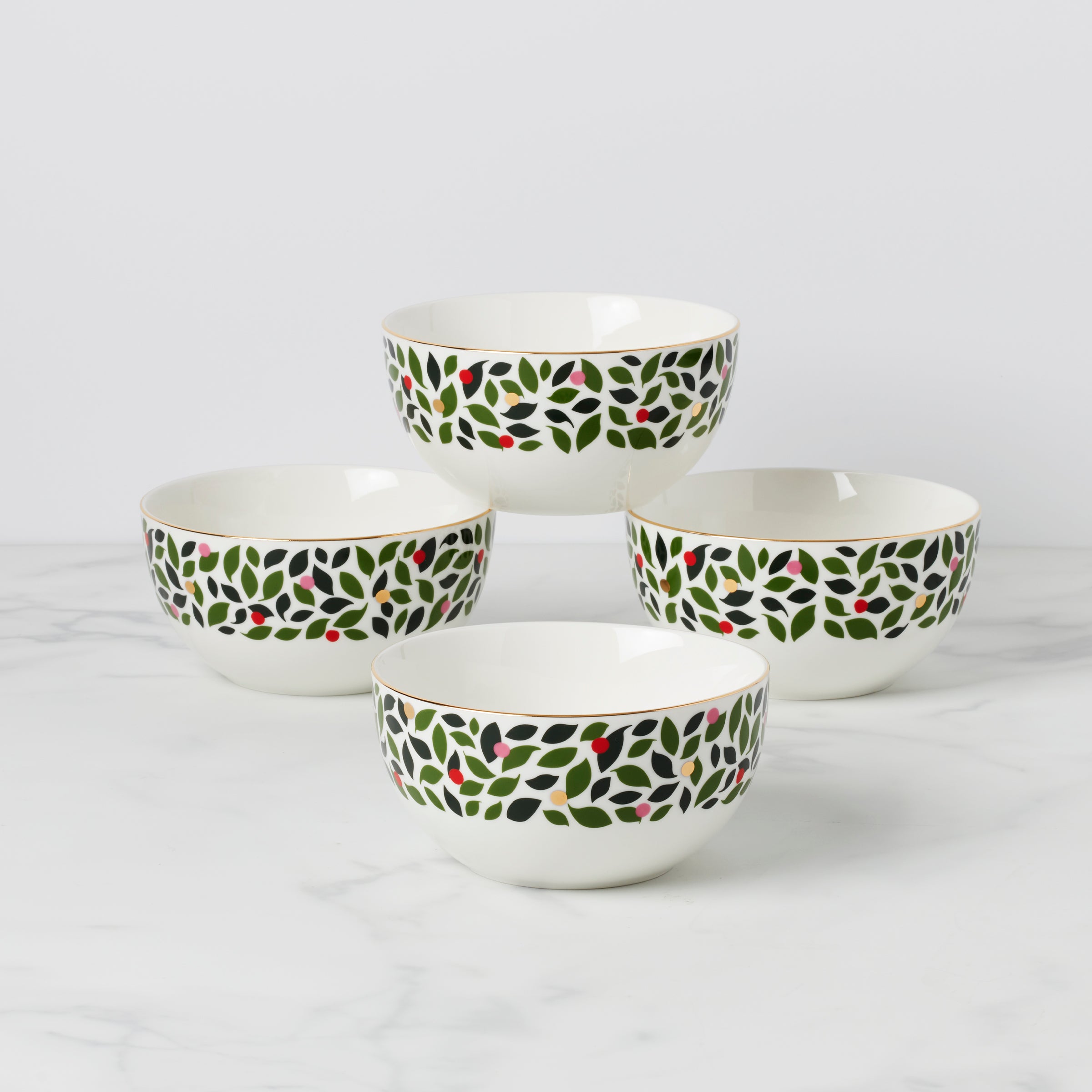 Evergreen Soup & Cereal Bowls - Set of 4 | Kate Spade