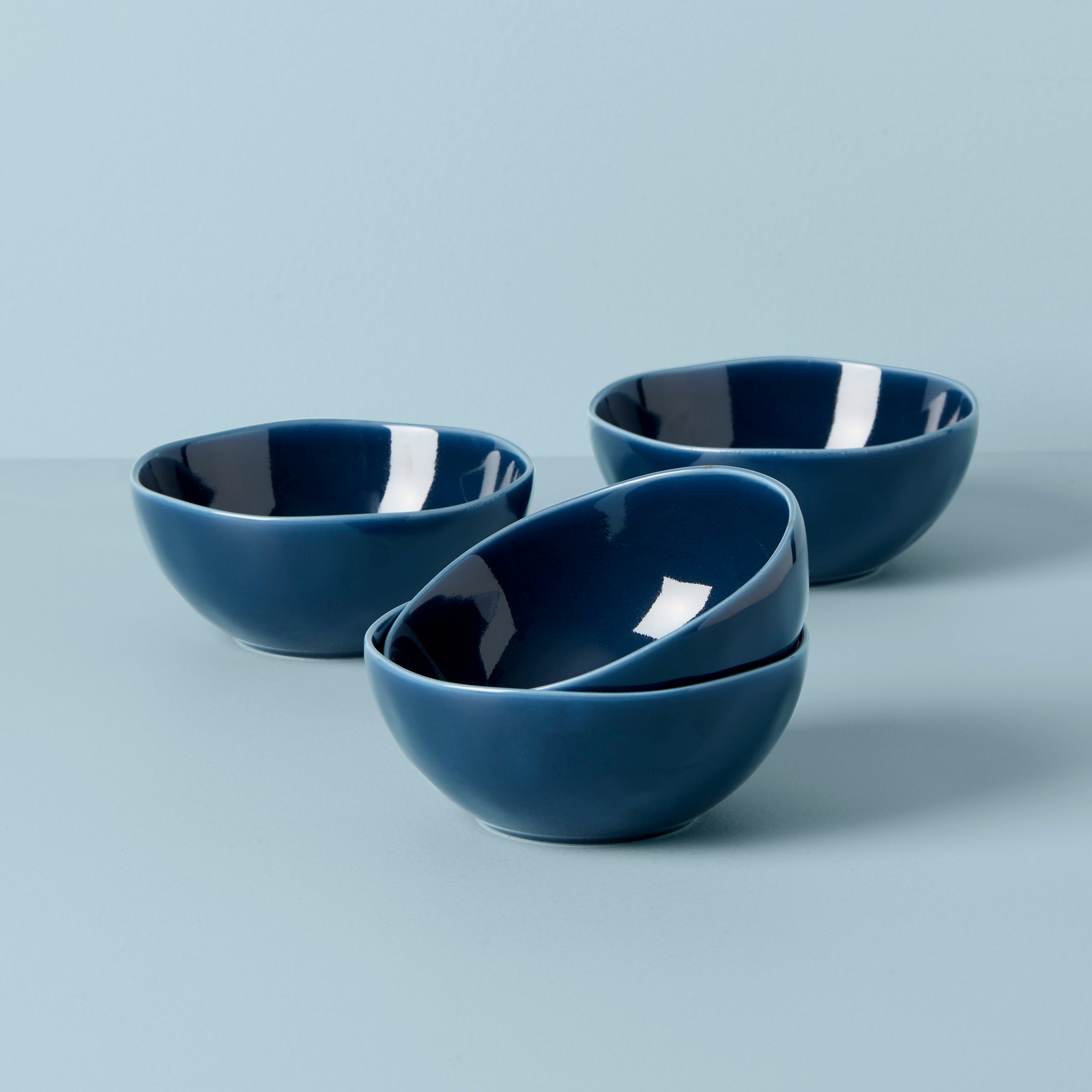 Blue All-Purpose Bowls Set of 4 | Dishwasher & Microwave Safe