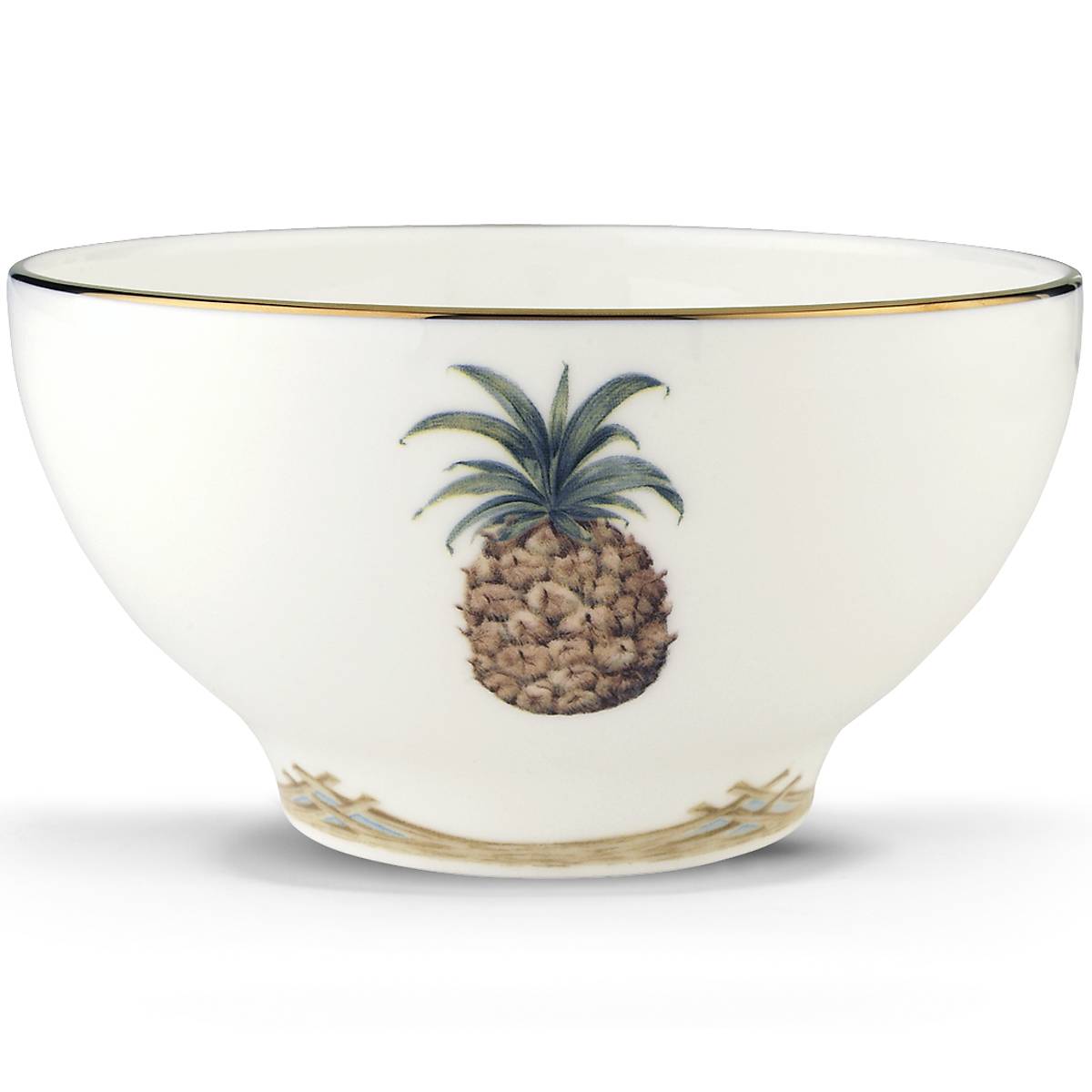 Microwave-Safe Bamboo Rice Bowl | British Colonial Porcelain