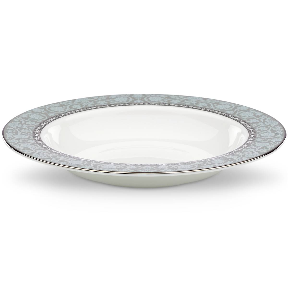Platinum Trimmed Bone China Soup Bowl | Westmore