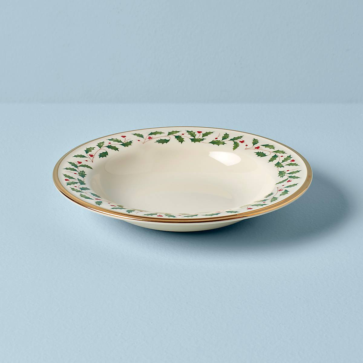 Holiday Porcelain Soup Bowl with Gold Trim | Lenox Collection