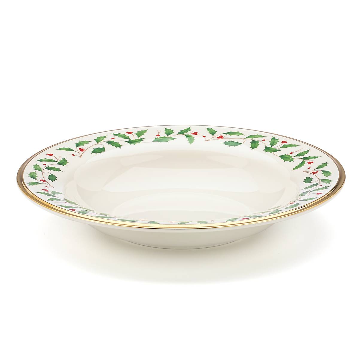 Holiday Porcelain Soup Bowl with Gold Trim | Lenox Collection