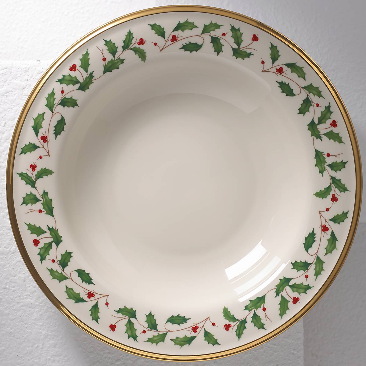 Holiday Porcelain Soup Bowl with Gold Trim | Lenox Collection