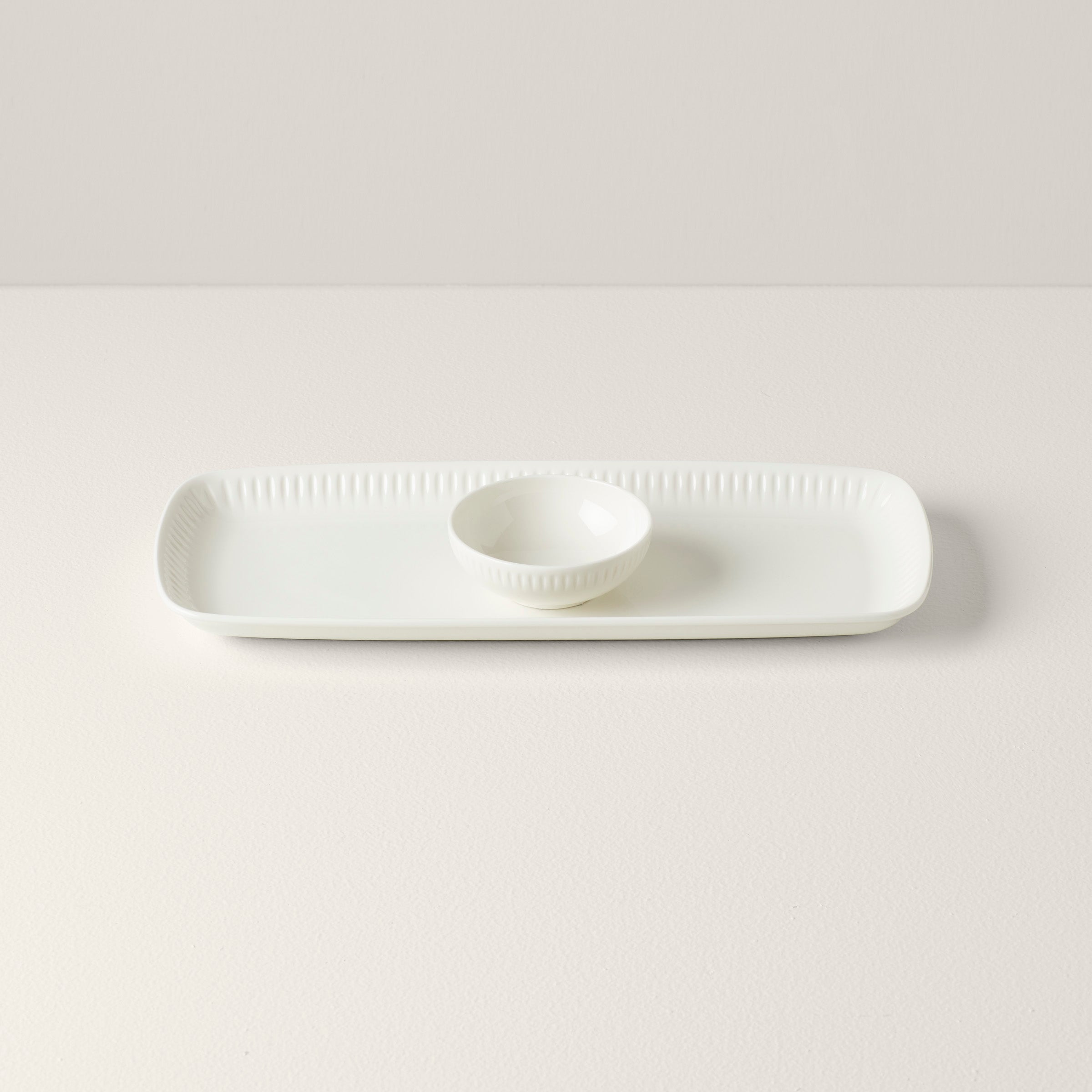 Porcelain Appetizer Tray & Bowl Set for Hosting | Profile Collection
