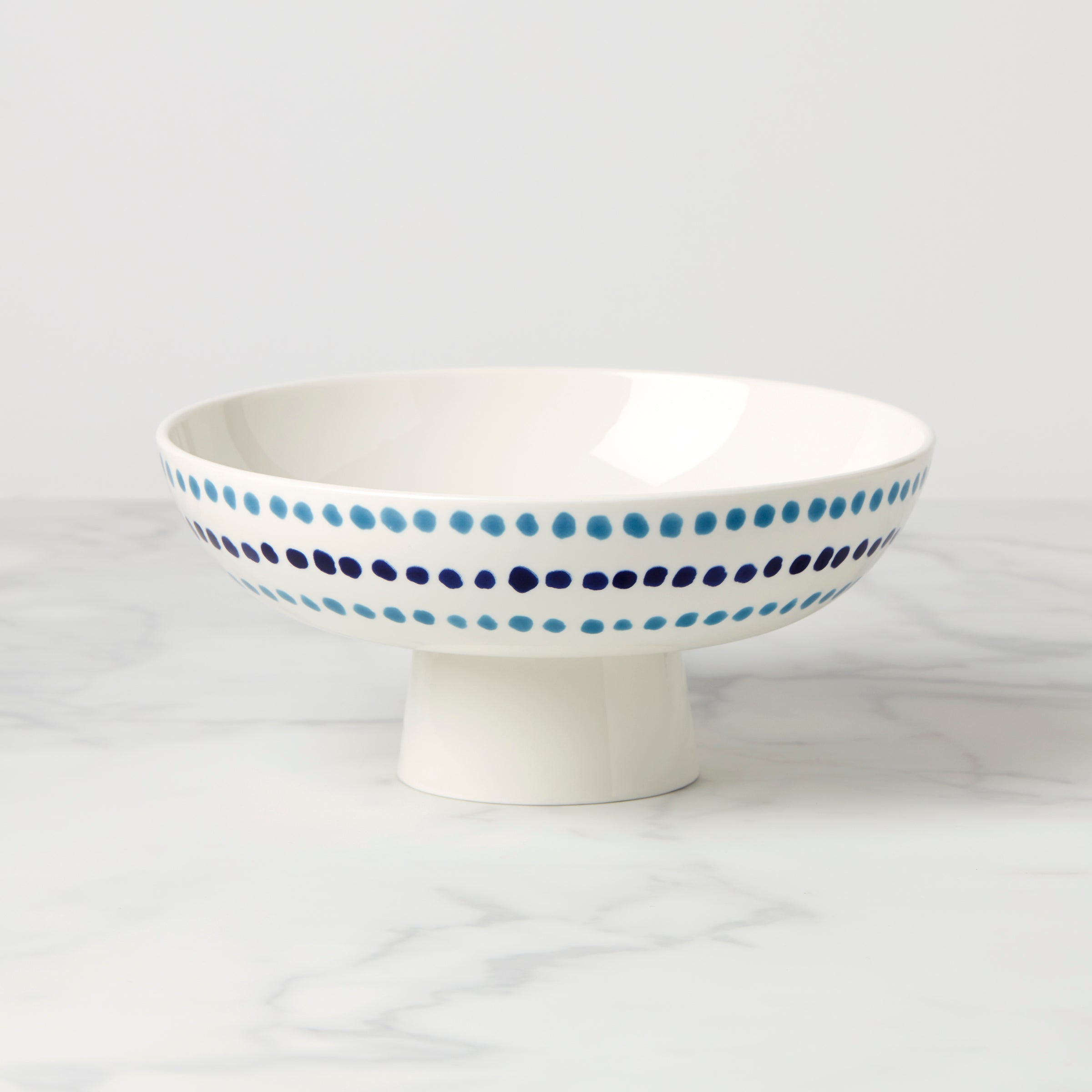 Floral Footed Bowl with Dots for Dining | Kate Spade New York