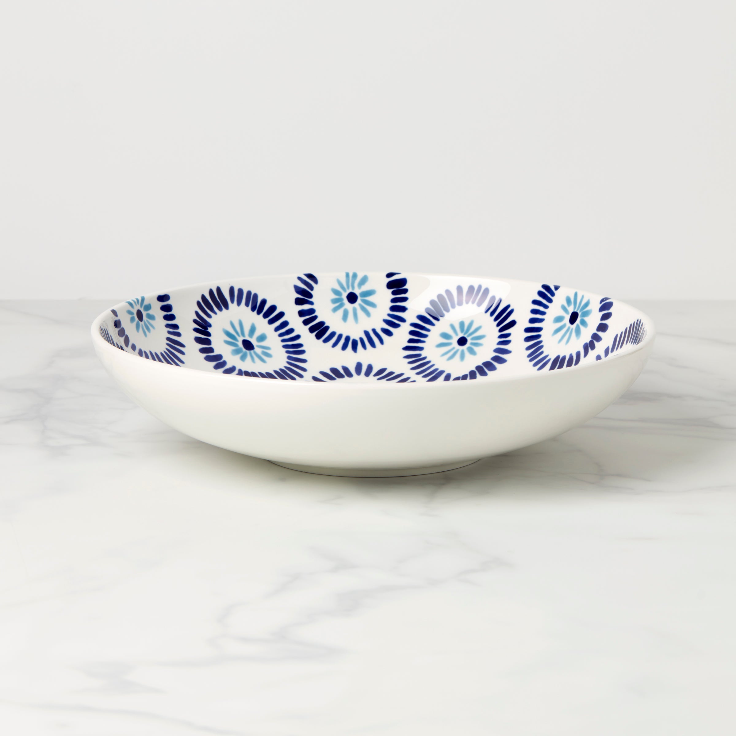Floral Low Serving Bowl with Dots & Flowers | Kate Spade