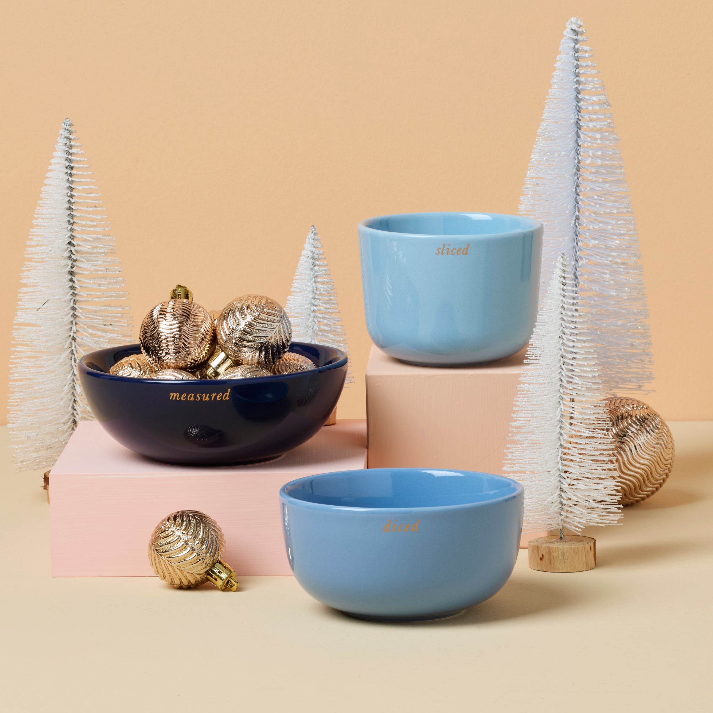 Blue Prep Bowls Set of 3 for Cooking & Baking | Kate Spade