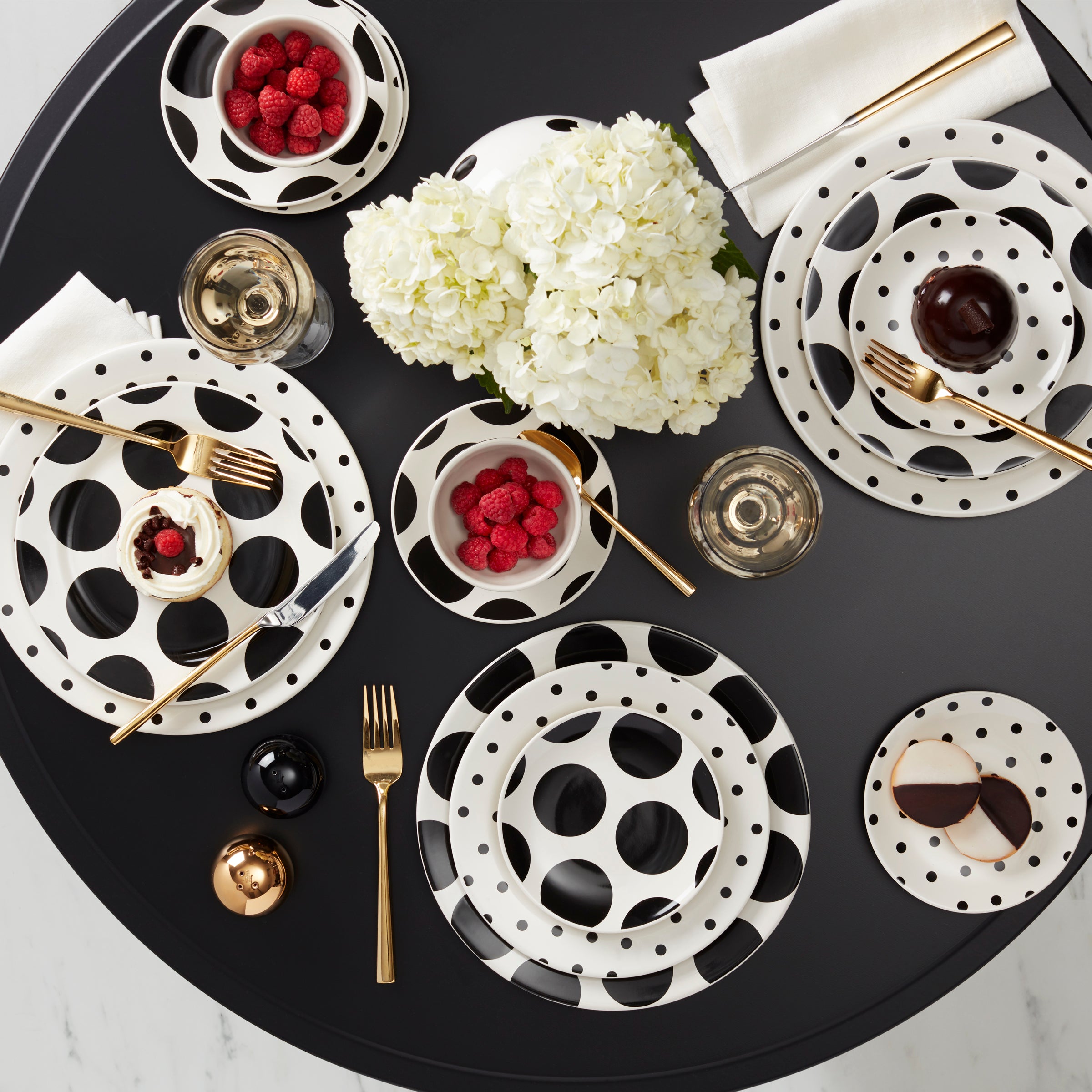 Polka Dot Accent Plates - Set of 4 | On The Dot