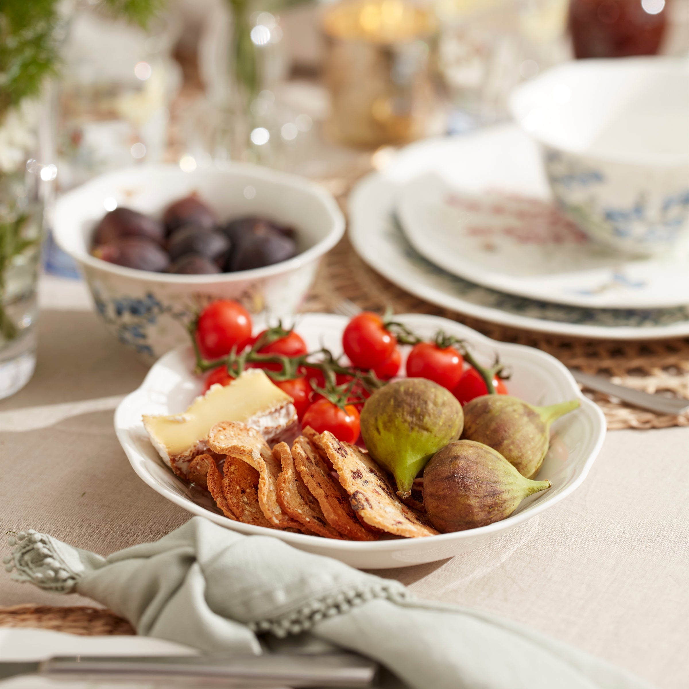 Herb-Inspired Pasta Bowls Set of 4 | Butterfly Meadow