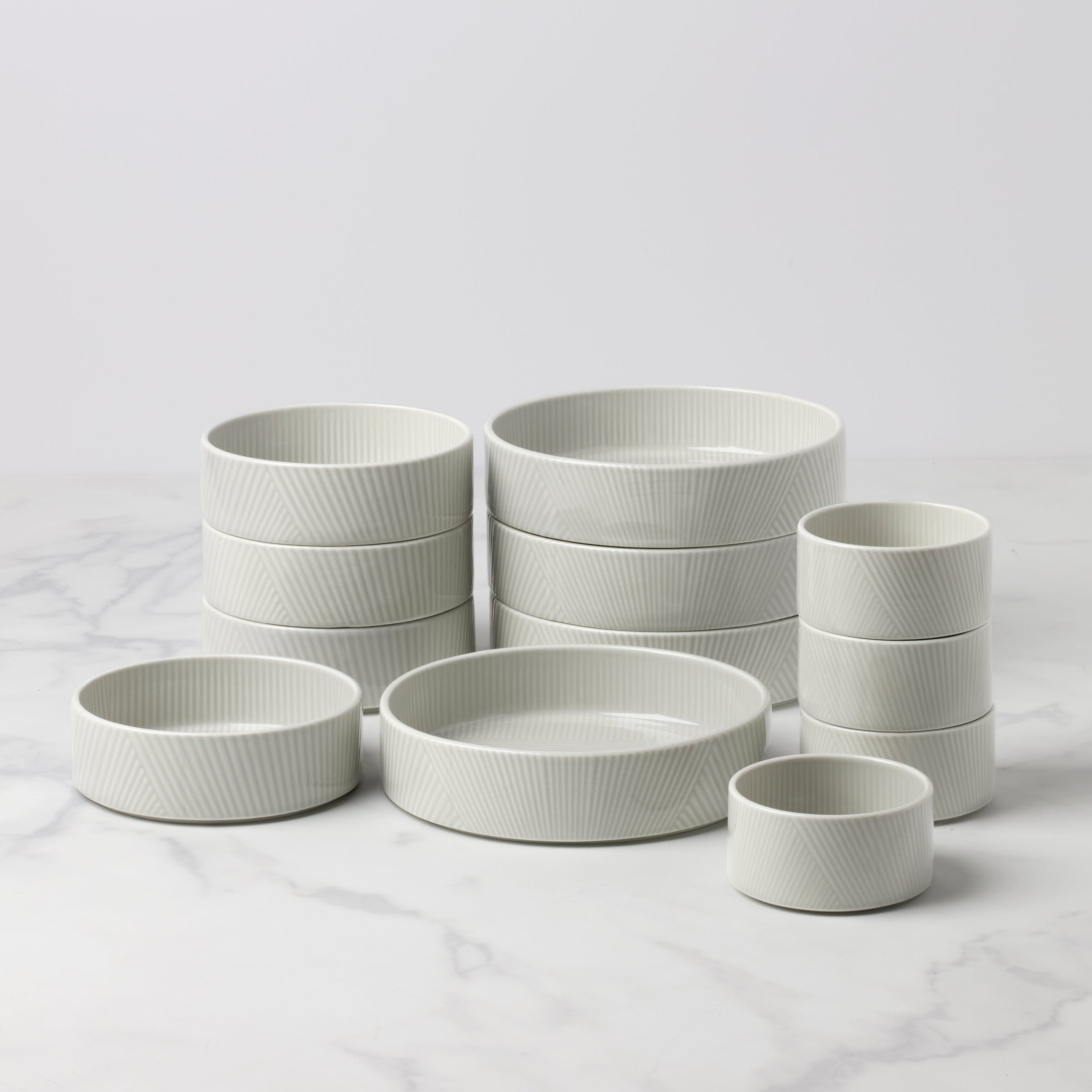 Stackable Zen Garden Bowl Set - 12-Piece | Modulus Vapor