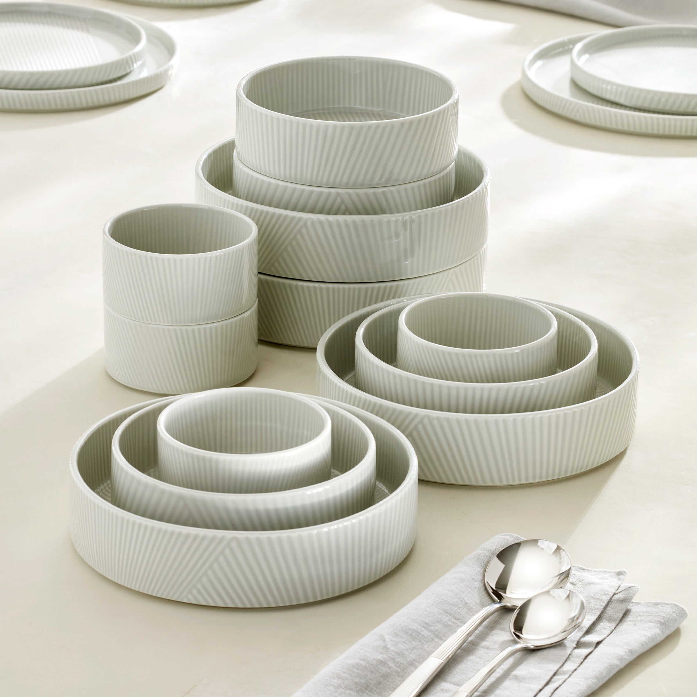 Stackable Zen Garden Bowl Set - 12-Piece | Modulus Vapor