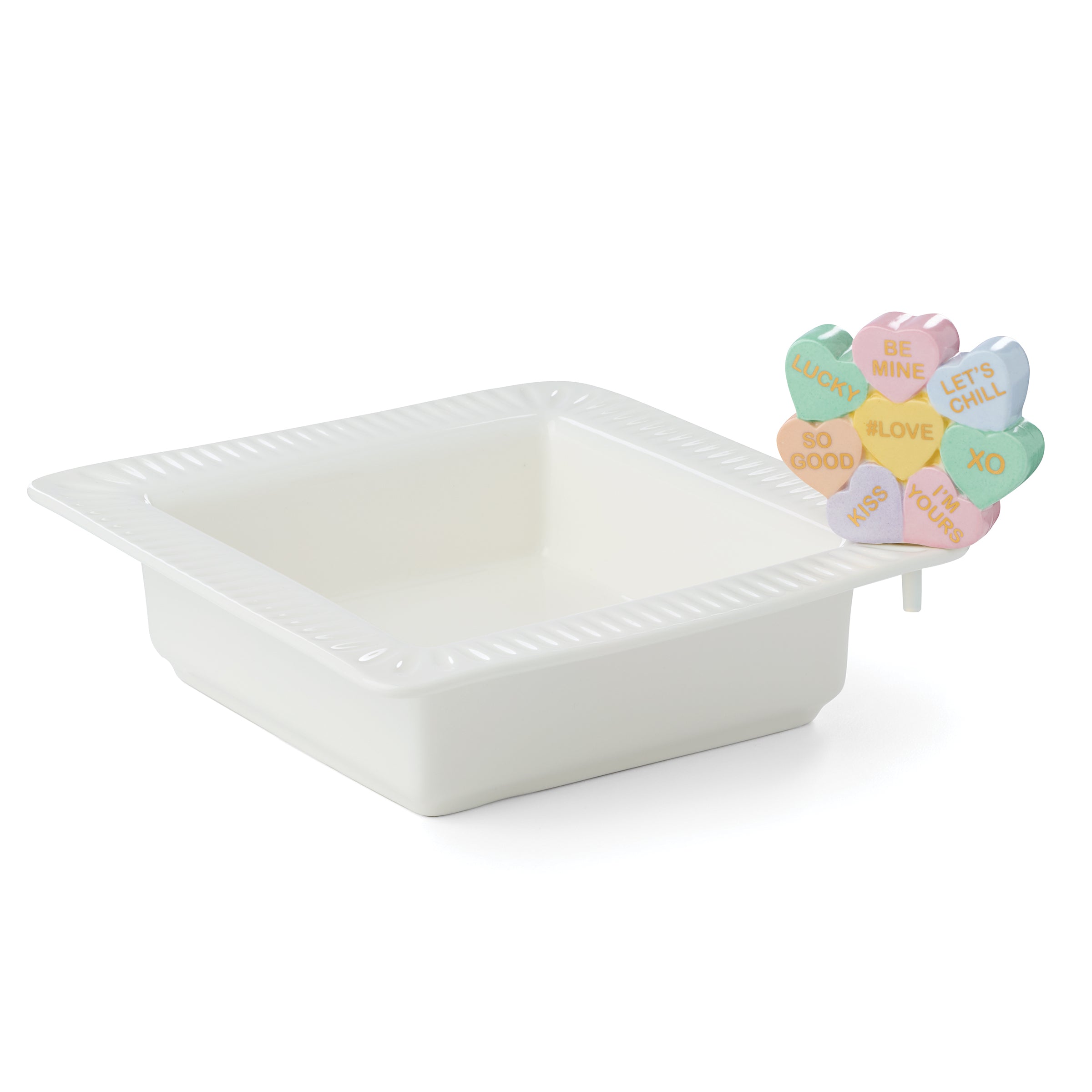 Square Party Bowl & Heart Candy Set for Valentine's Day | Profile Poppers