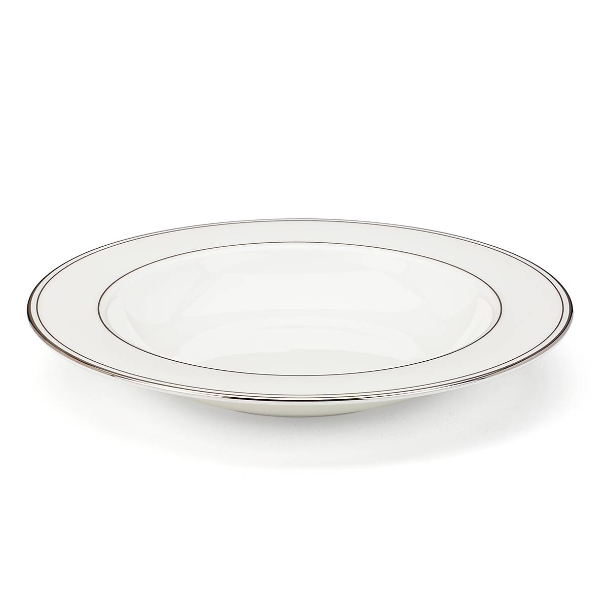 Platinum-Rimmed Porcelain Soup Bowl | Federal