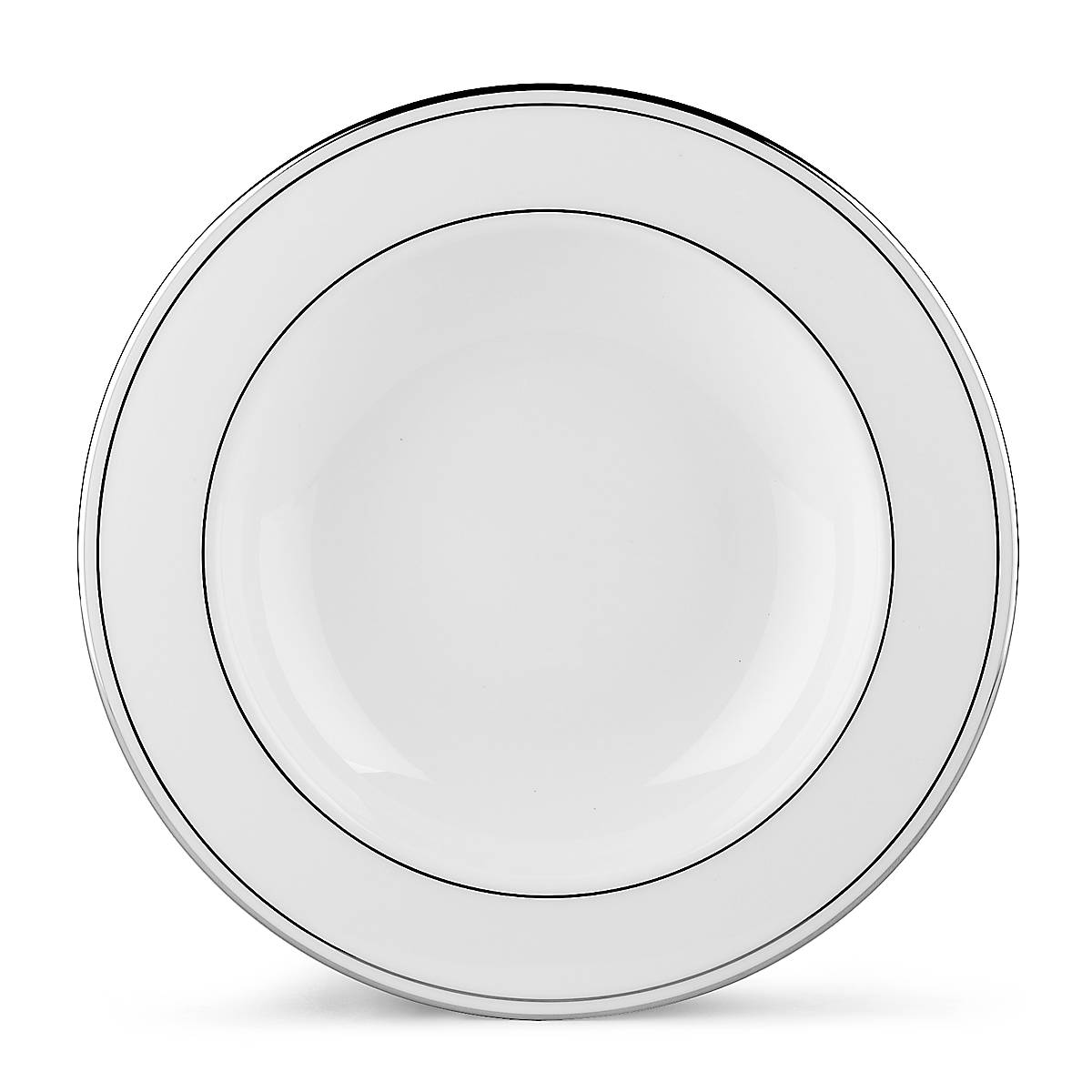 Platinum-Rimmed Porcelain Soup Bowl | Federal