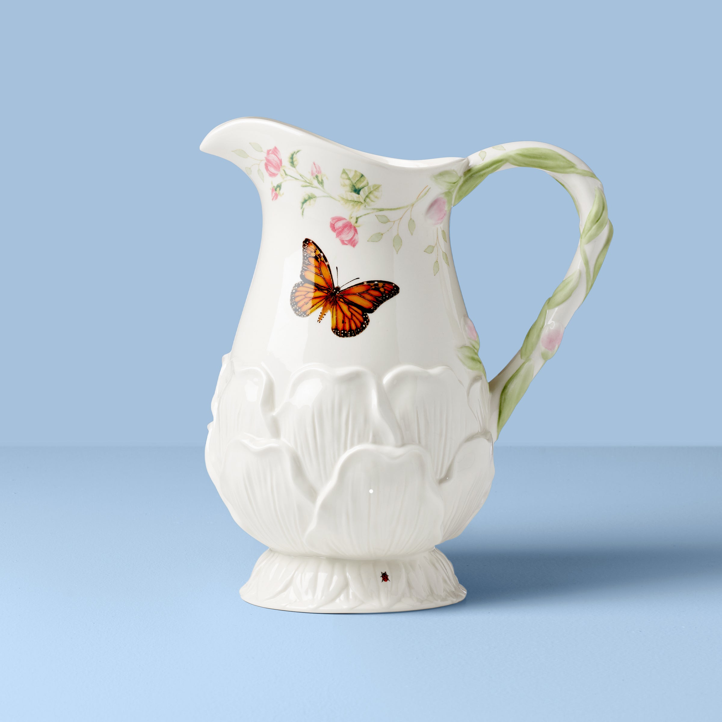 Floral Pitcher for Table Decor | Butterfly Meadow Collection