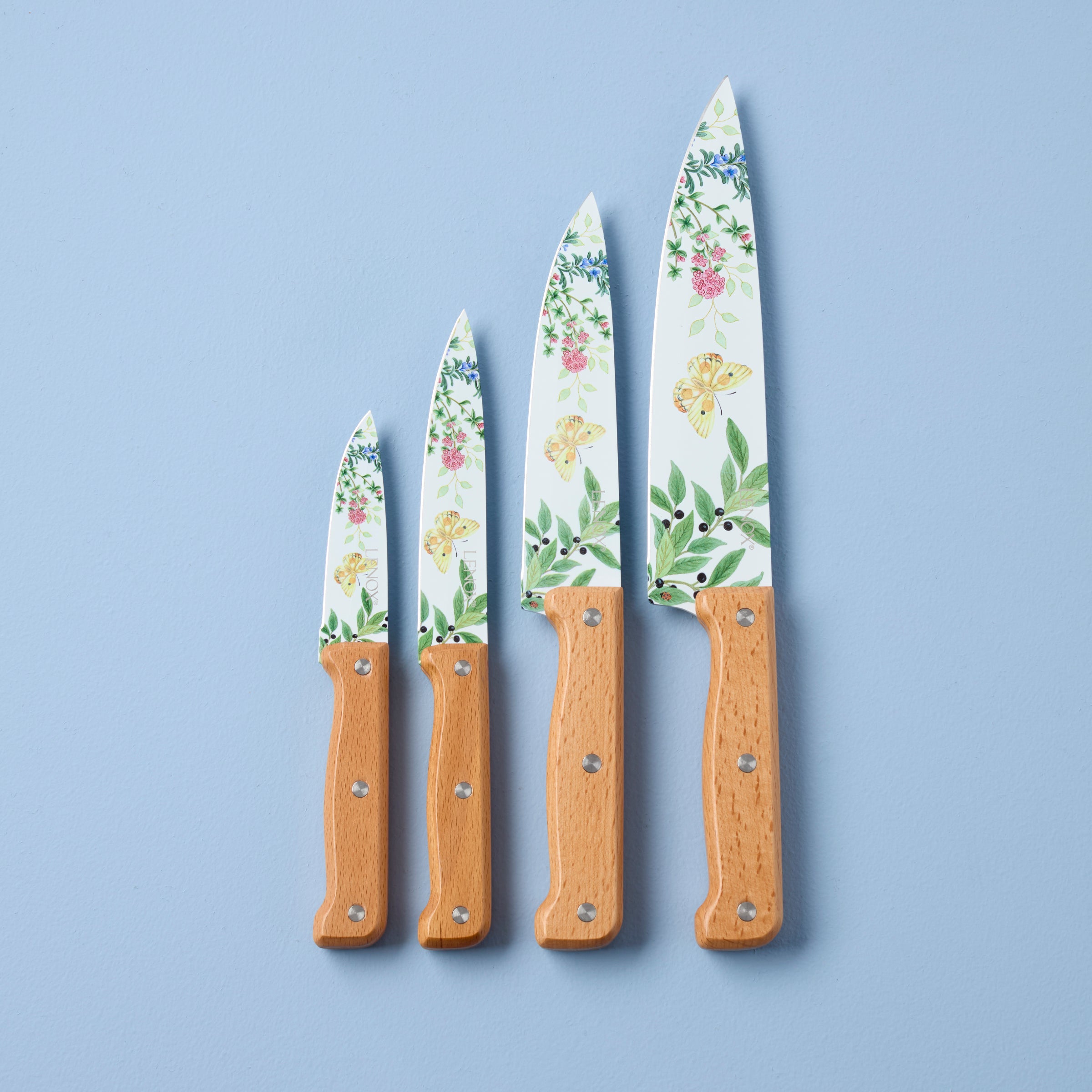 Herb-Inspired 4-Piece Cutlery Set | Butterfly Meadow