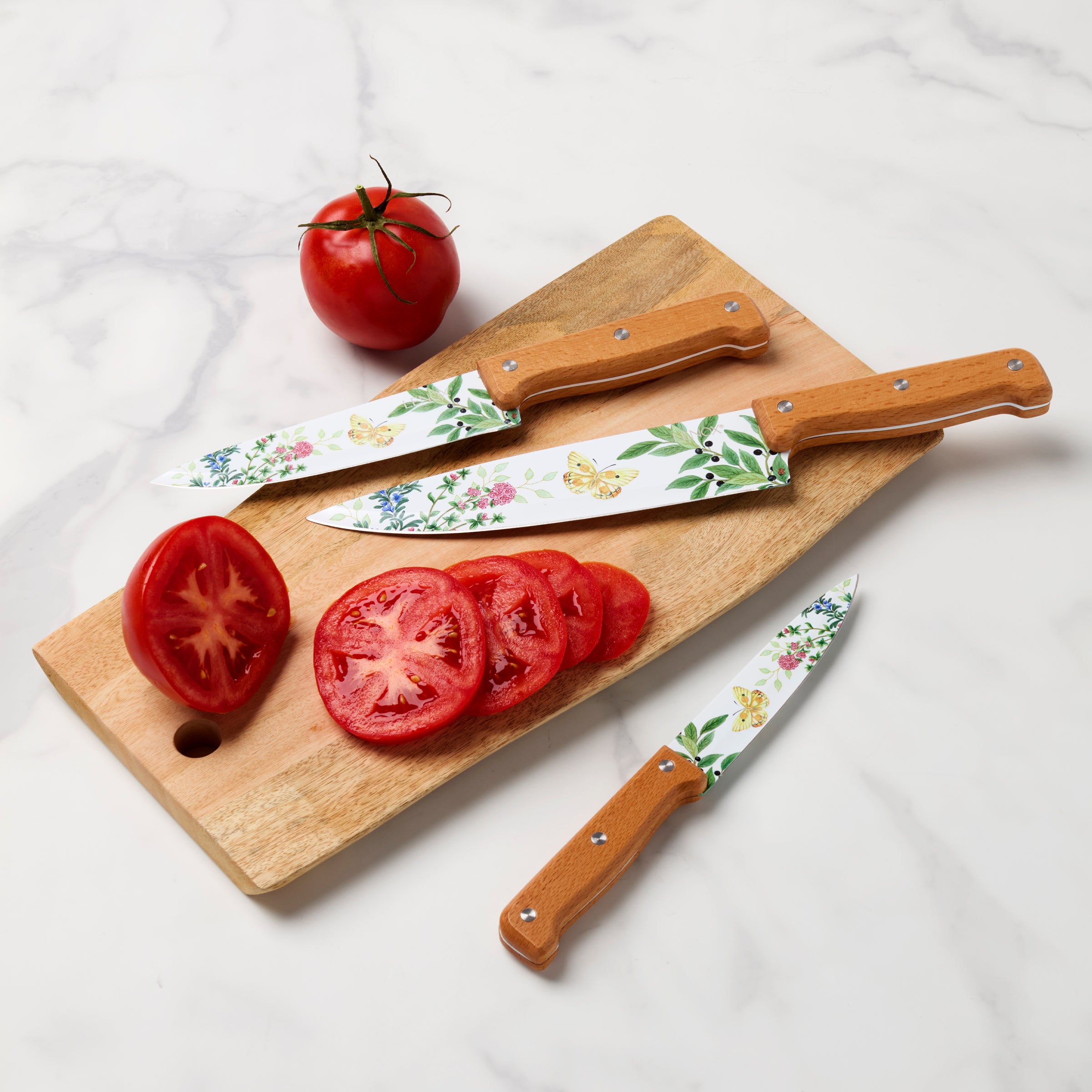 Herb-Inspired 4-Piece Cutlery Set | Butterfly Meadow