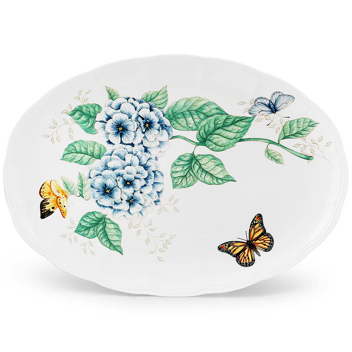 Butterfly Meadow Oval Serving Platter | Dishwasher & Microwave Safe Ceramic