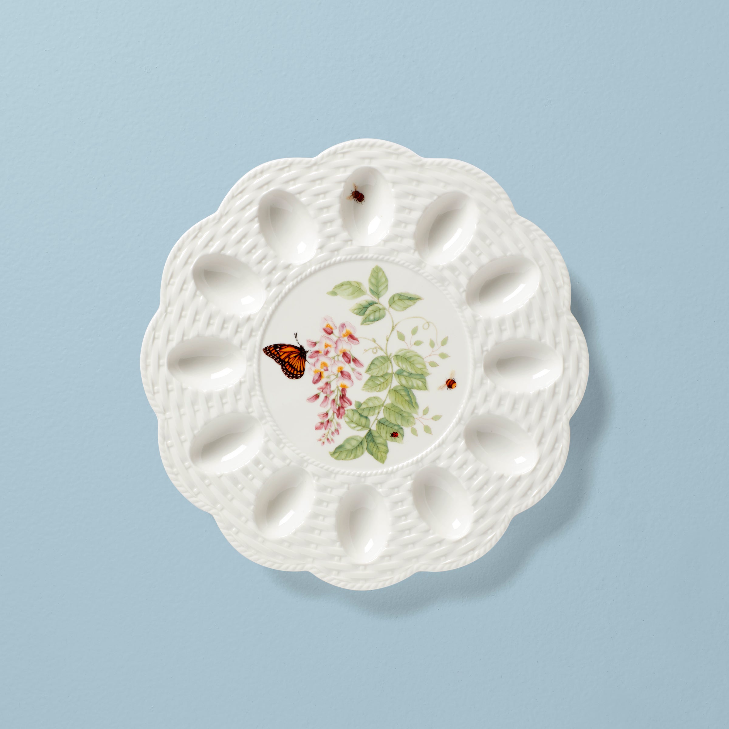 Floral Egg Tray for Deviled Eggs | Butterfly Meadow Collection