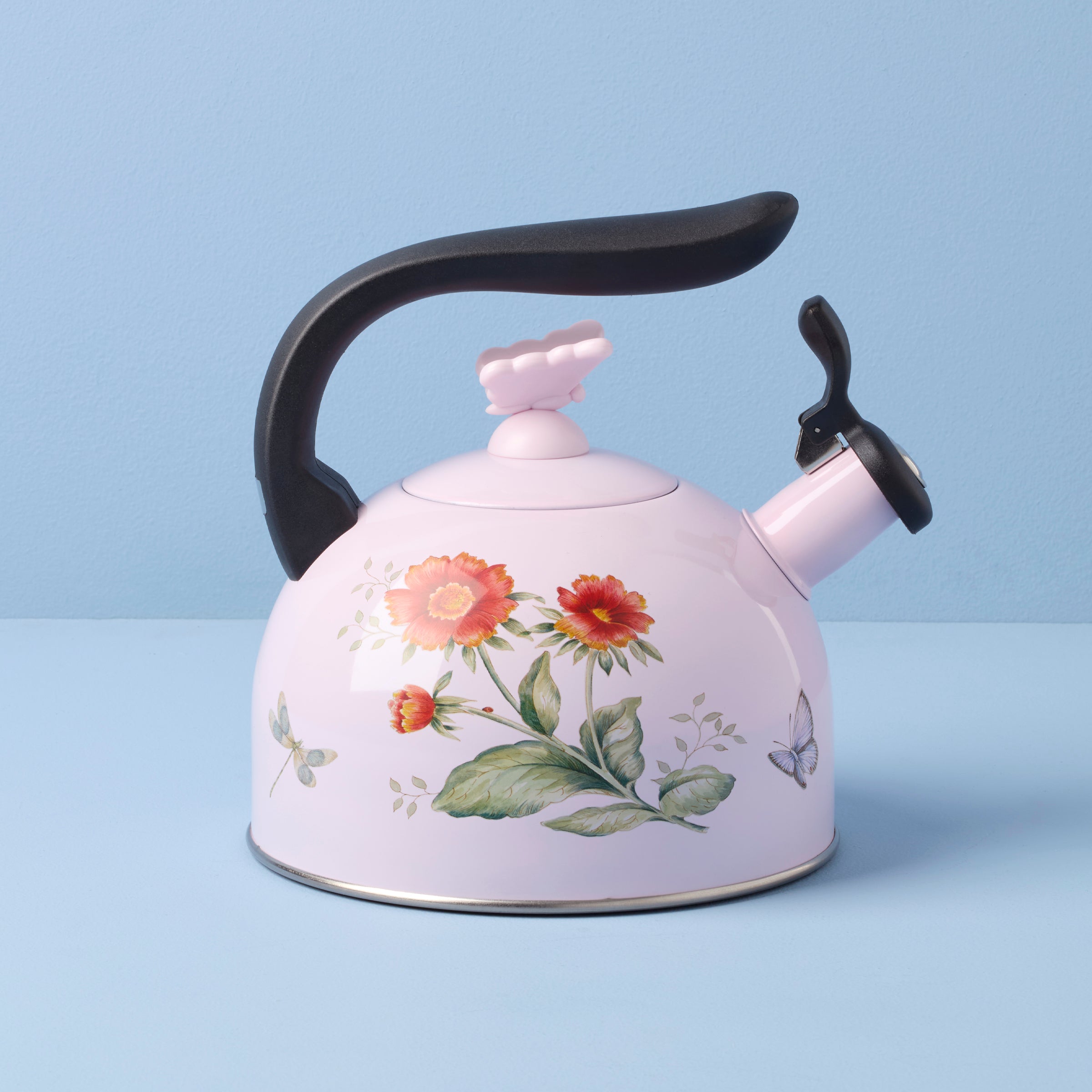 Floral Tea Kettle with Butterfly Meadow Design | Kitchen Essentials