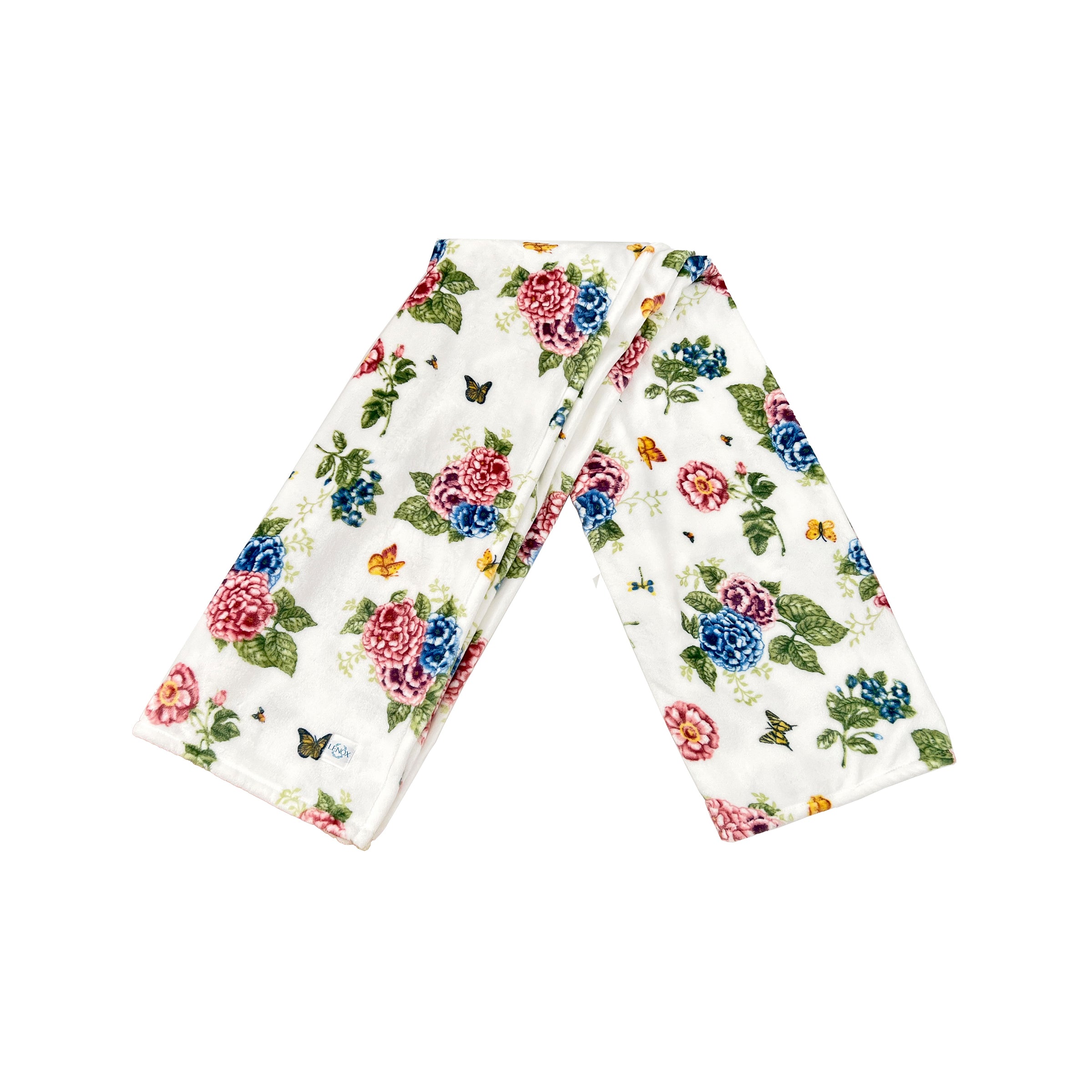 Butterfly Meadow Hydrangea Throw Blanket for Cozy Comfort | Floral Design