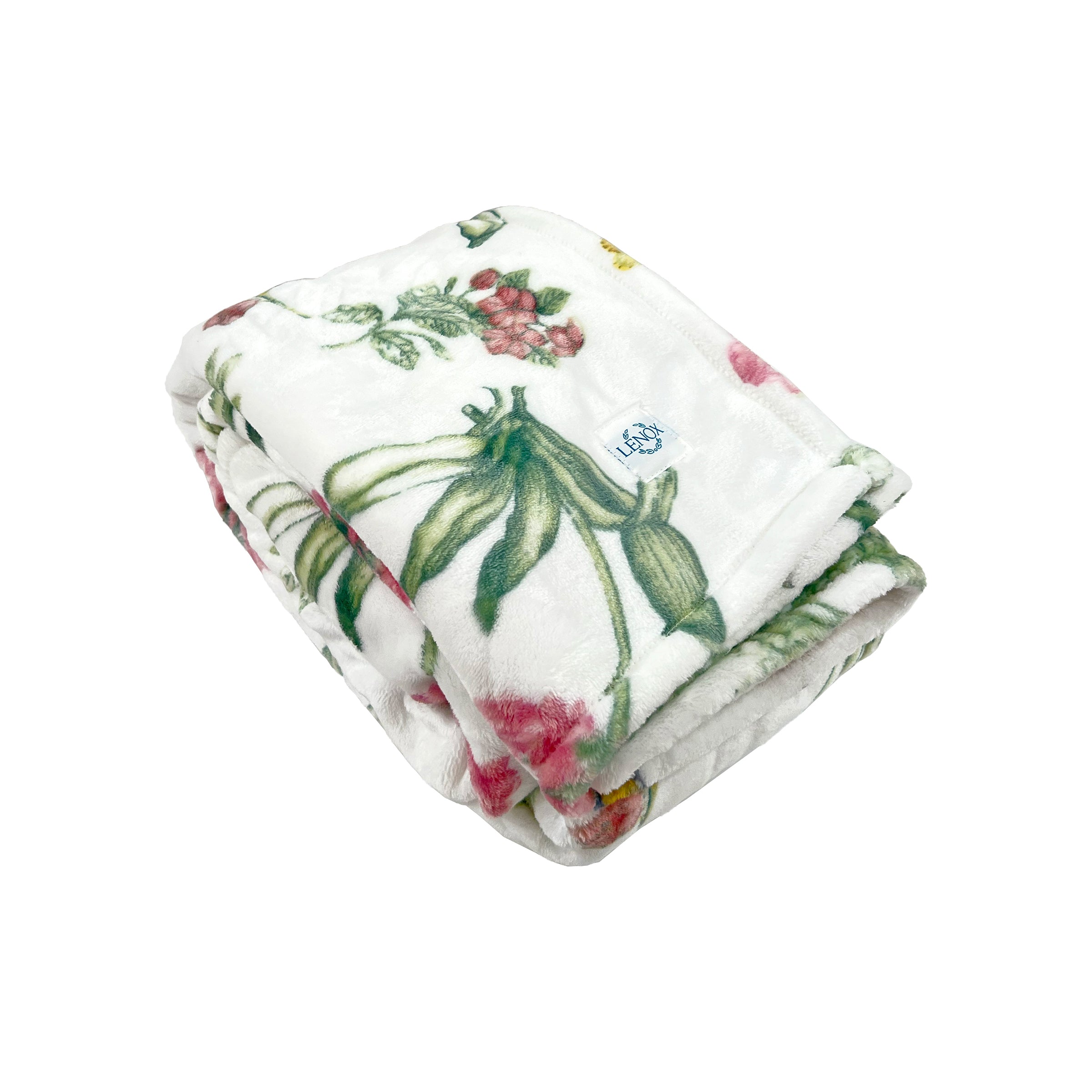 Pink Floral Butterfly Throw Blanket for Couch & Bed | Butterfly Meadow Bloom