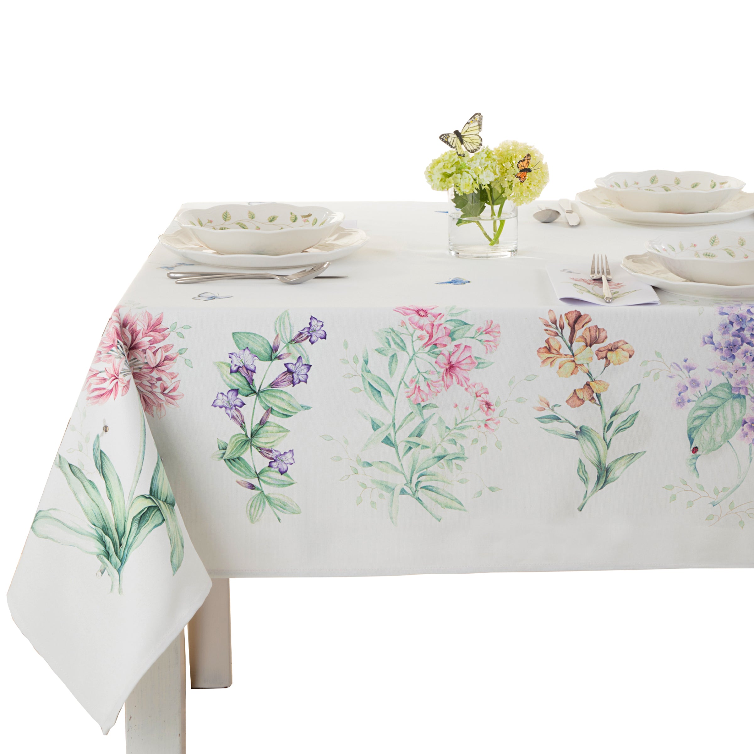 Butterfly & Floral Garden Tablecloth | Butterfly Meadow