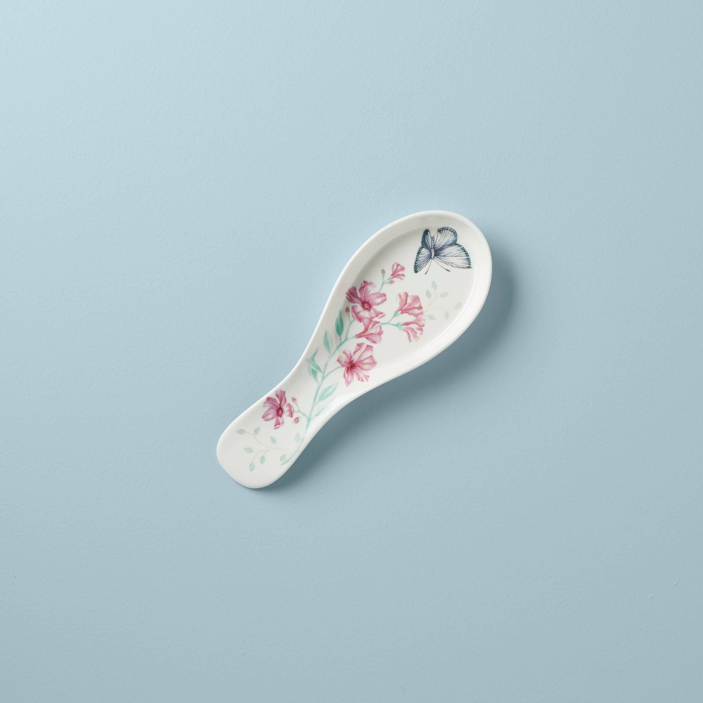 Butterfly Meadow Porcelain Spoon Rest for Kitchen | Dishwasher-Safe