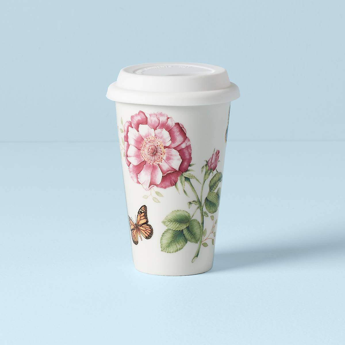 Thermal Travel Mug with Double-Wall Insulation | Butterfly Meadow