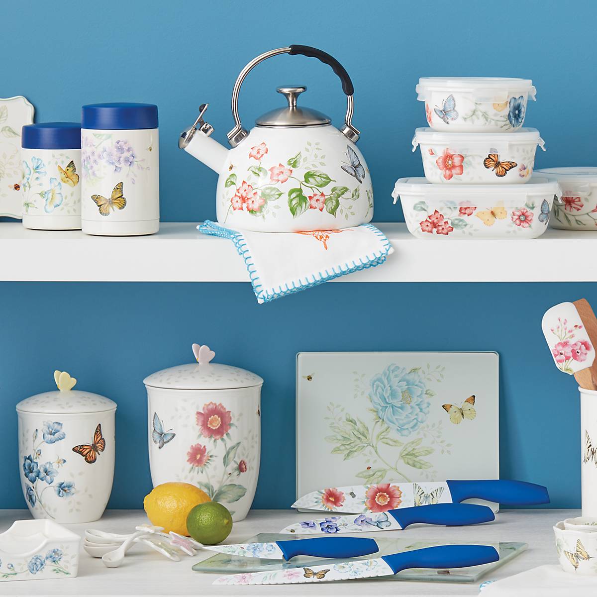 Stainless Steel Insulated Food Container with Butterfly Design | Butterfly Meadow