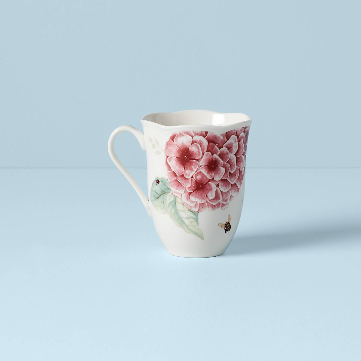 Hydrangea & Butterfly Ceramic Mug | Butterfly Meadow