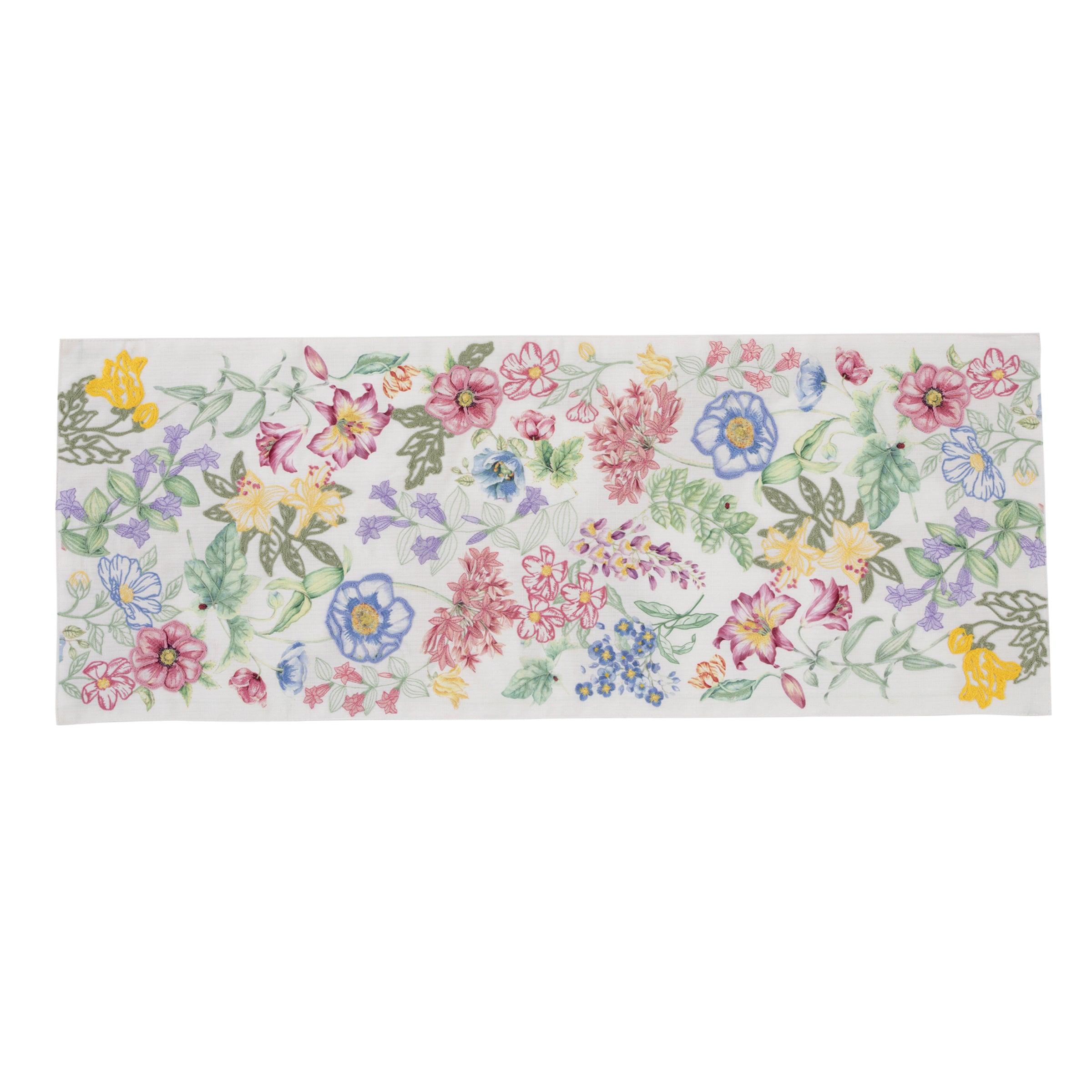 Embroidered Butterfly Meadow Table Centerpiece for Garden Parties