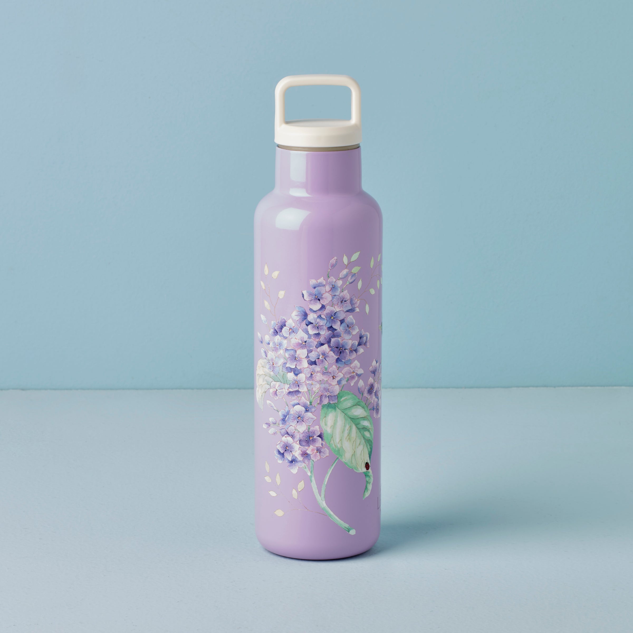 Insulated Water Bottle with Lavender Design | Butterfly Meadow