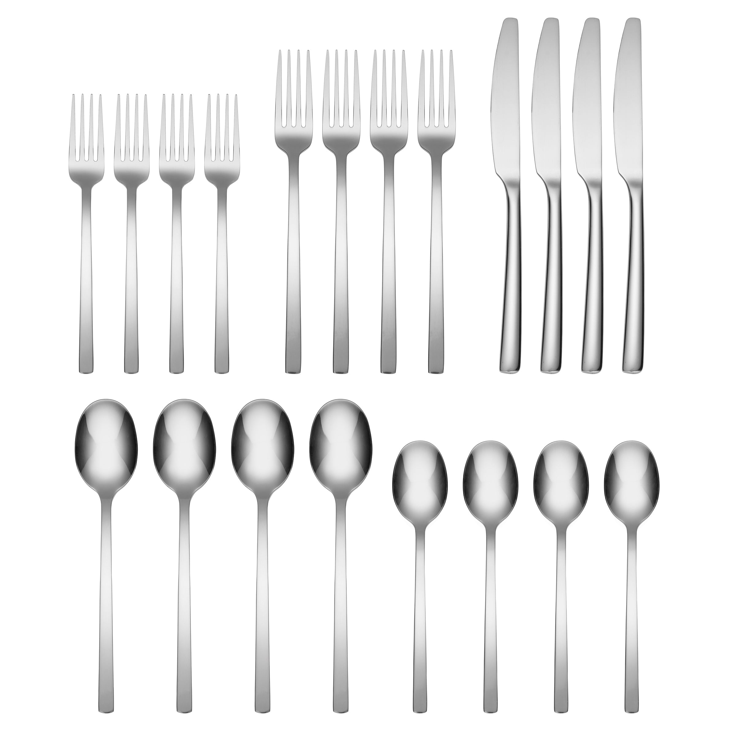 Modern Mirror Finish Flatware Set 20-Piece for 4 | Beacon