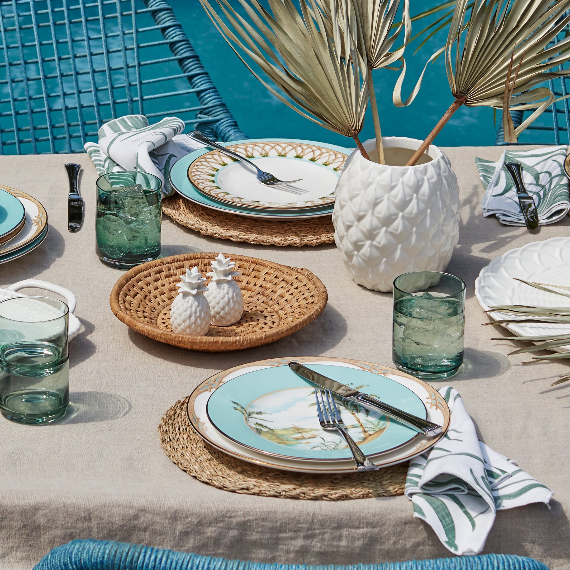 British Colonial Tradewind Porcelain Accent Plate | Lenox