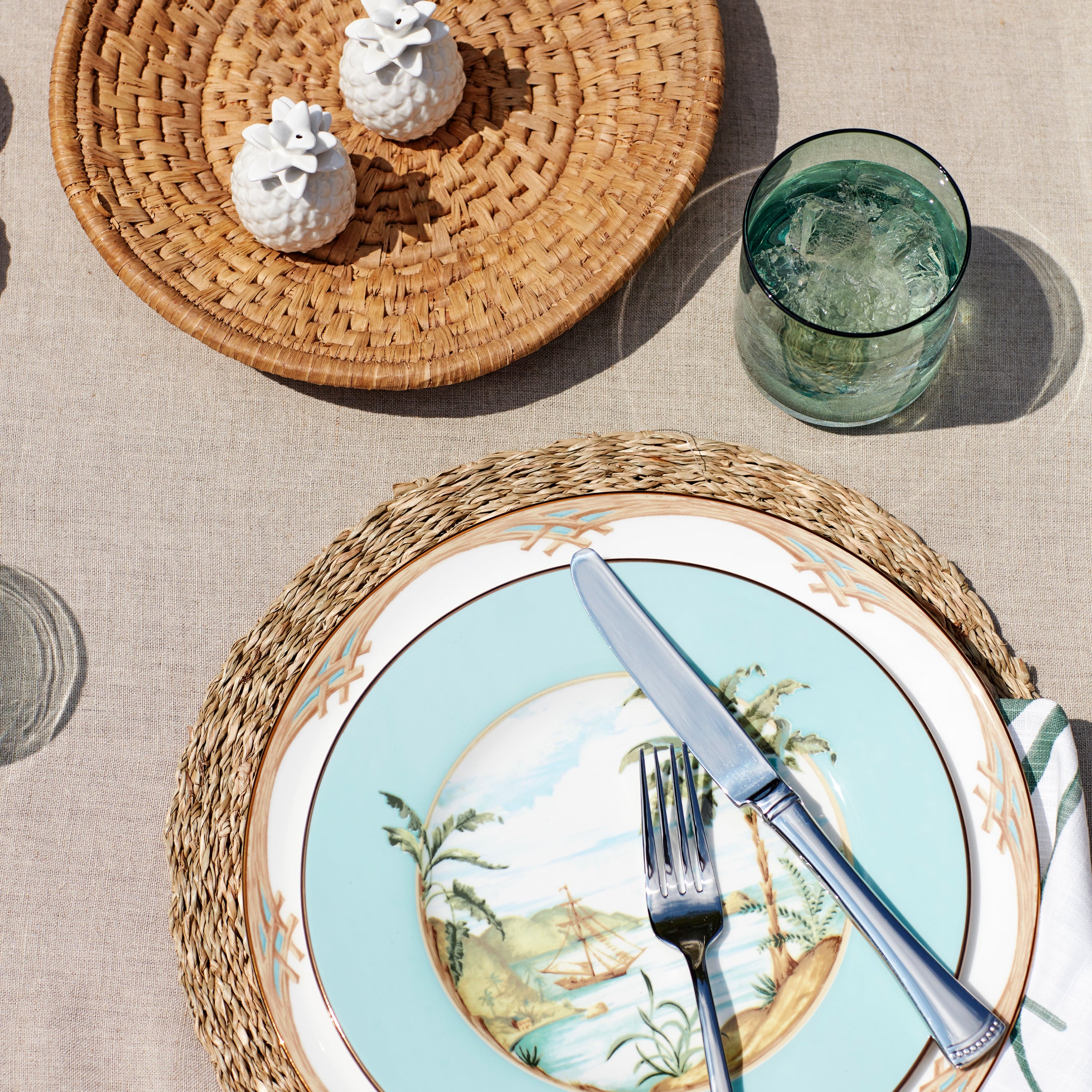 British Colonial Tradewind Porcelain Accent Plate | Lenox
