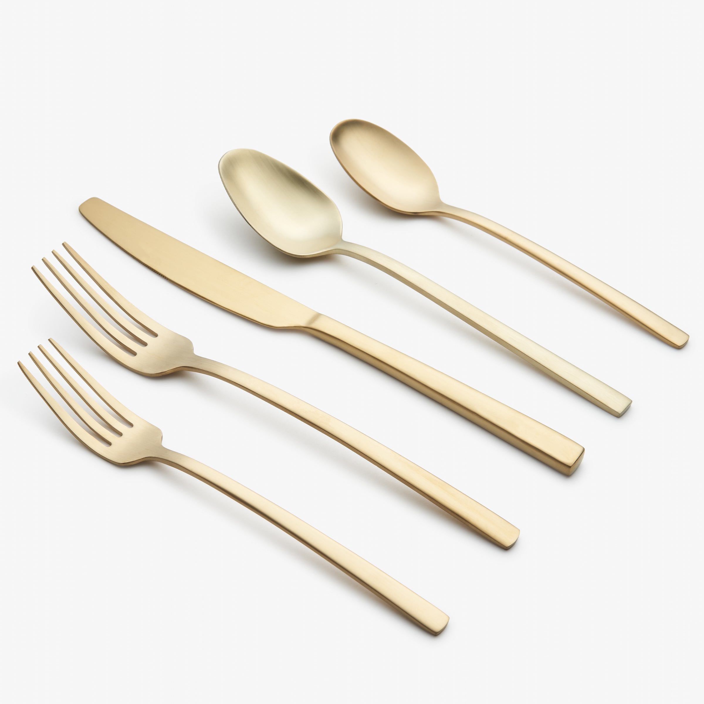 Gold Satin Flatware Set 16-Piece for 4 | Beacon