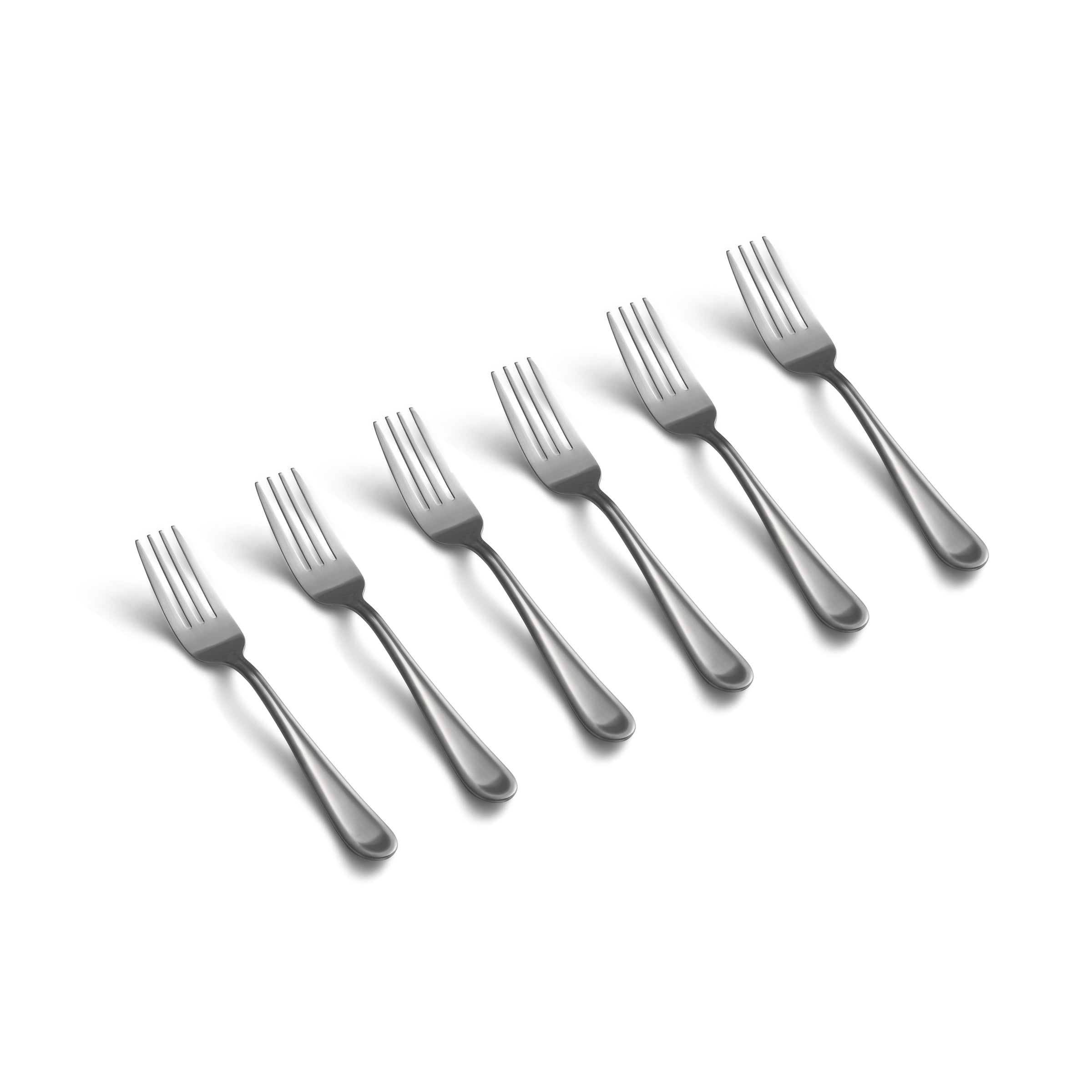 Stainless Steel Salad Fork Set of 6 | Malibu Satin