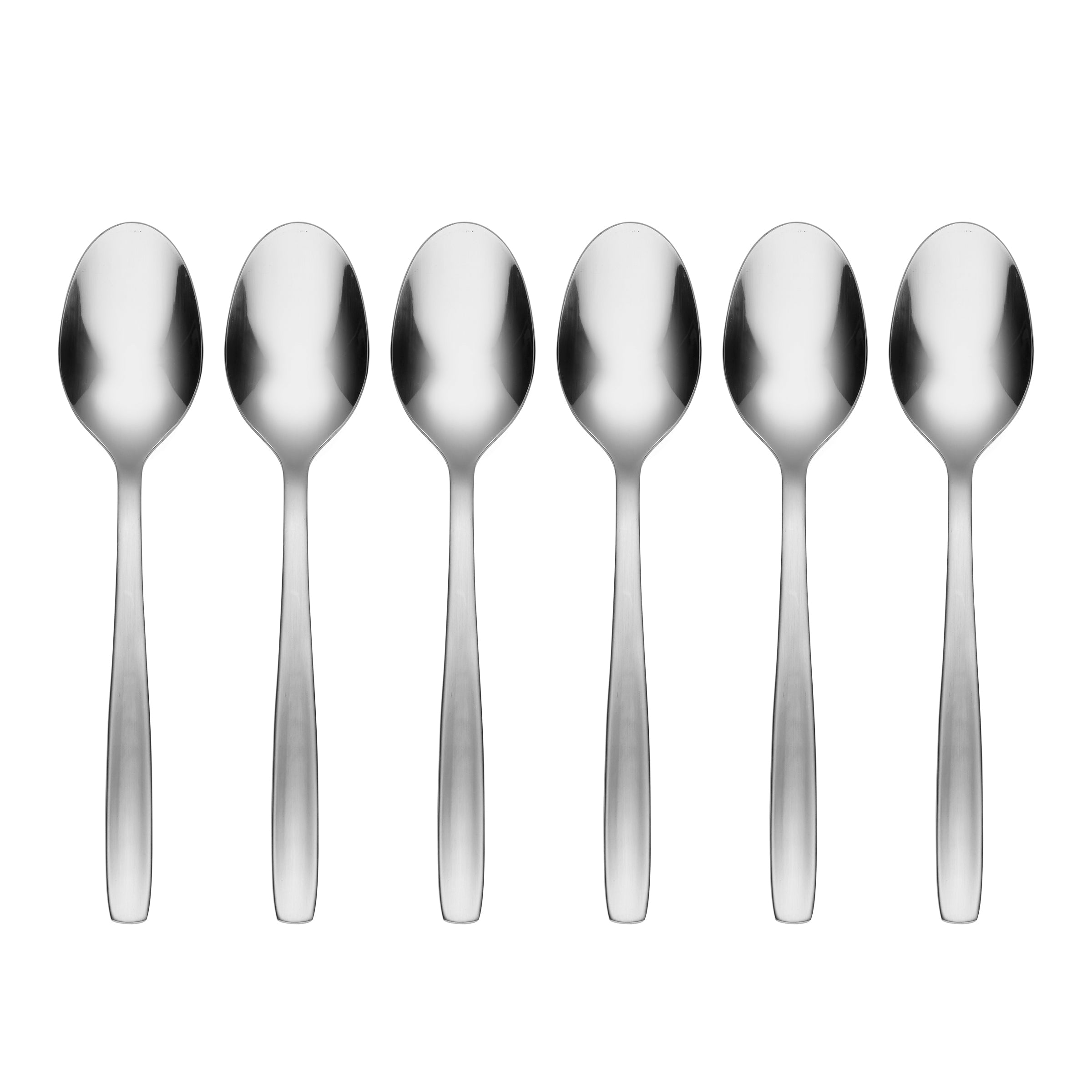 Paulina Satin Mirror Teaspoons - Set of 6 for Elegant Dining