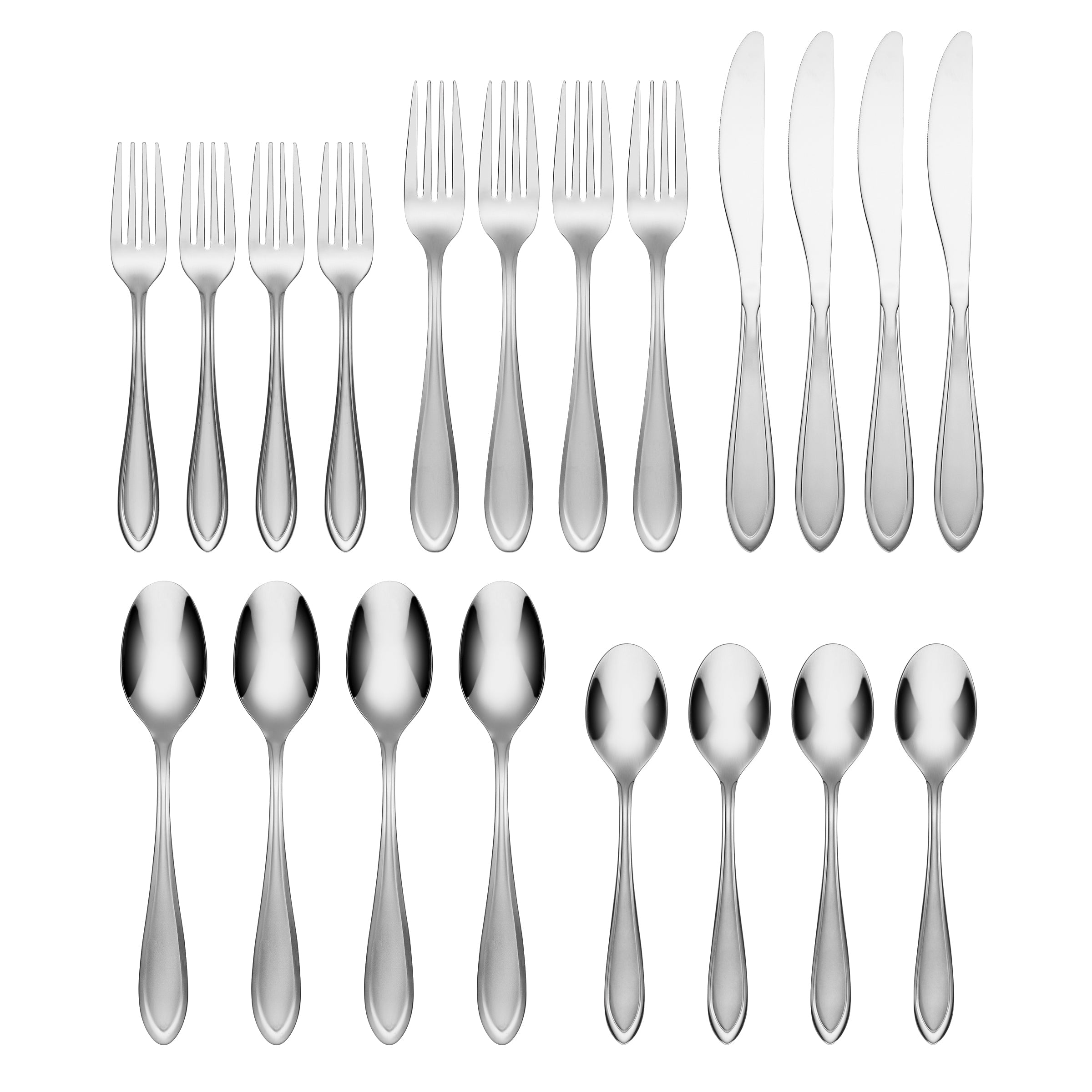 20-Piece Flatware Set with Teardrop Handles | Yardena Sand
